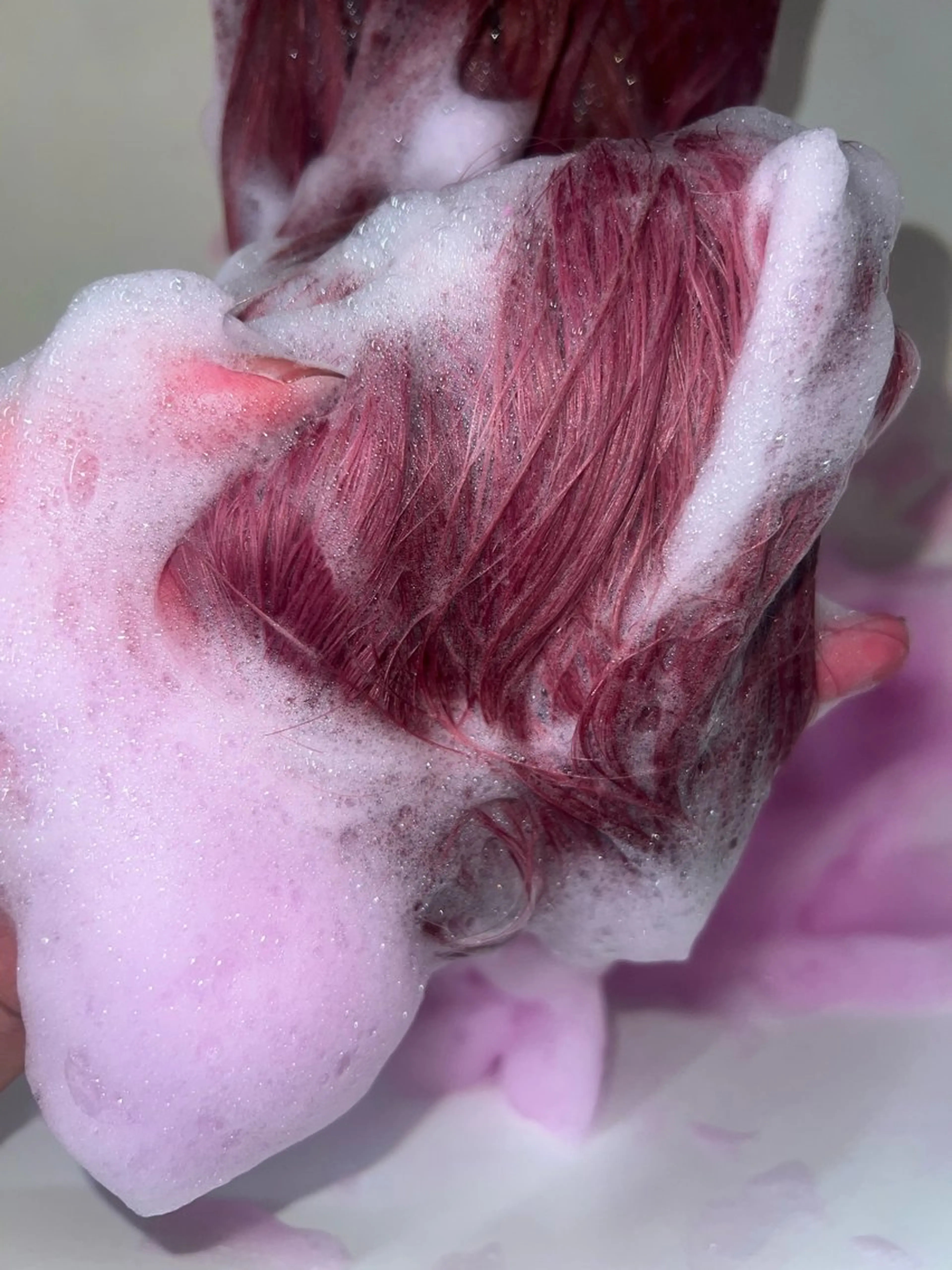 ミディアム カラー ヘアカラー トリートメント 岡山ハイトーン・ ルーツカラー/こもものヘアスタイル