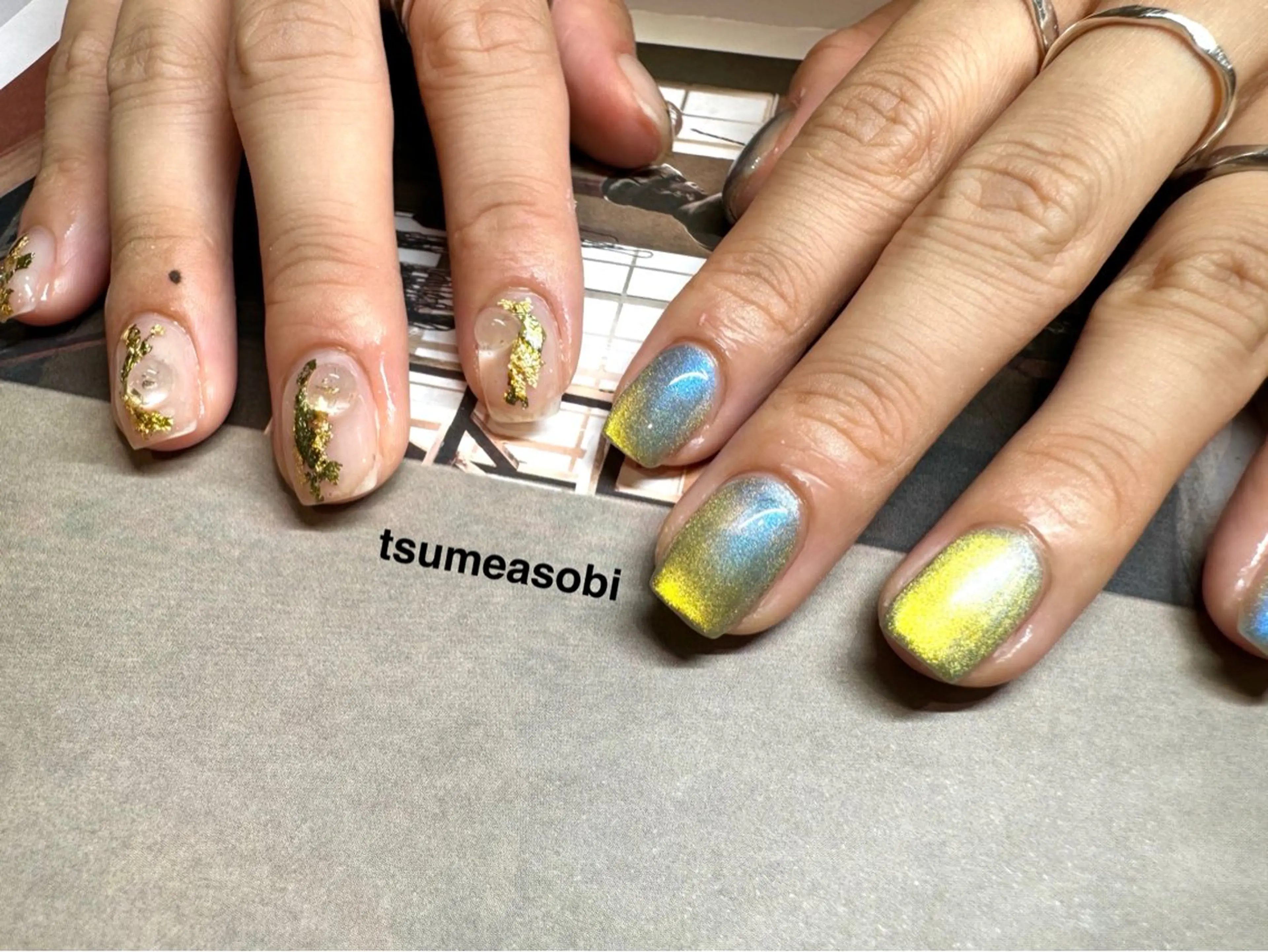 ネイル マグネットネイル tsumeasobi所属・tsumeasobi 🪬macoのネイルデザイン