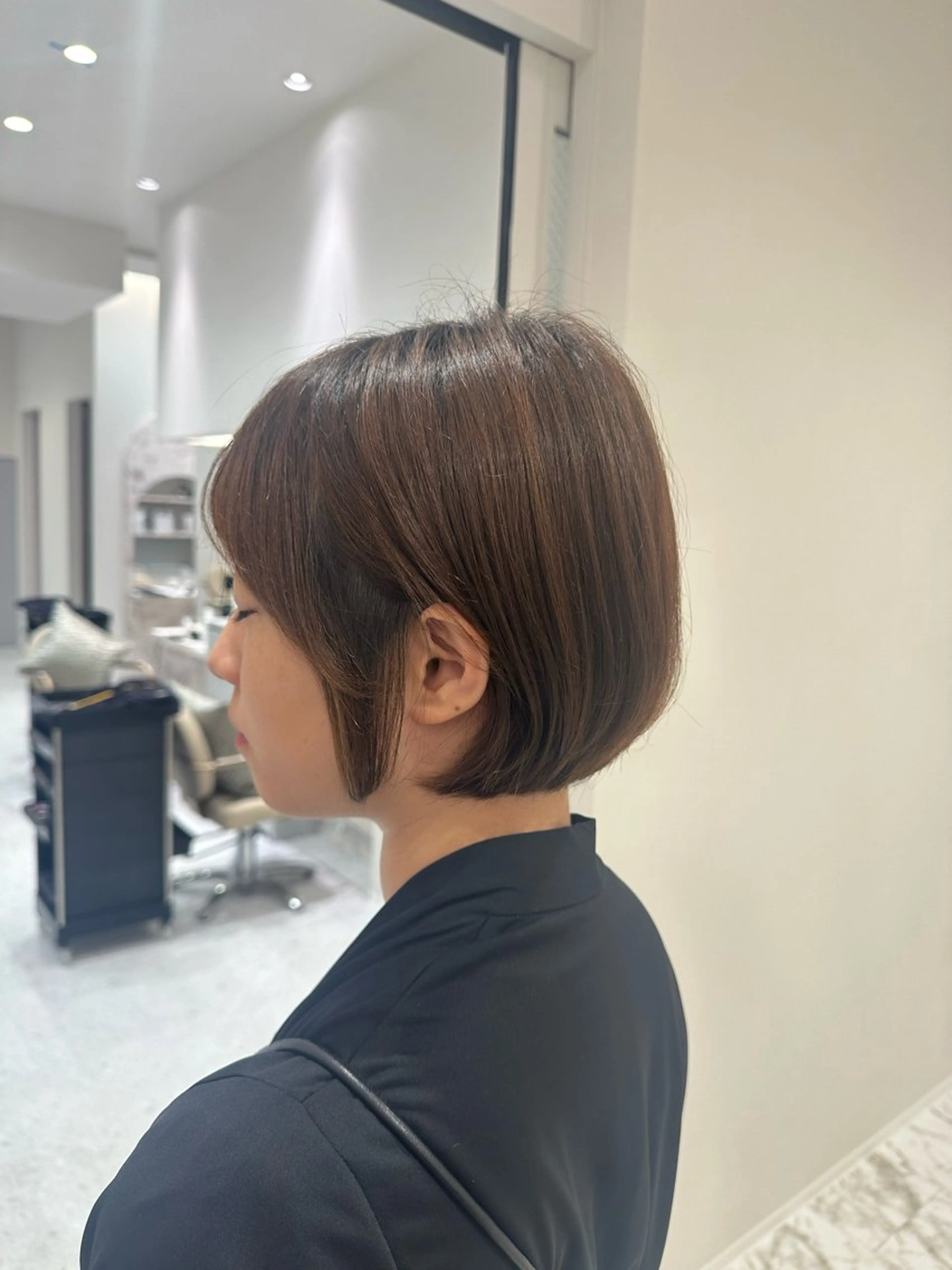 ショート カット トリートメント 韓国レイヤー✨ yasuko銀座のヘアスタイル