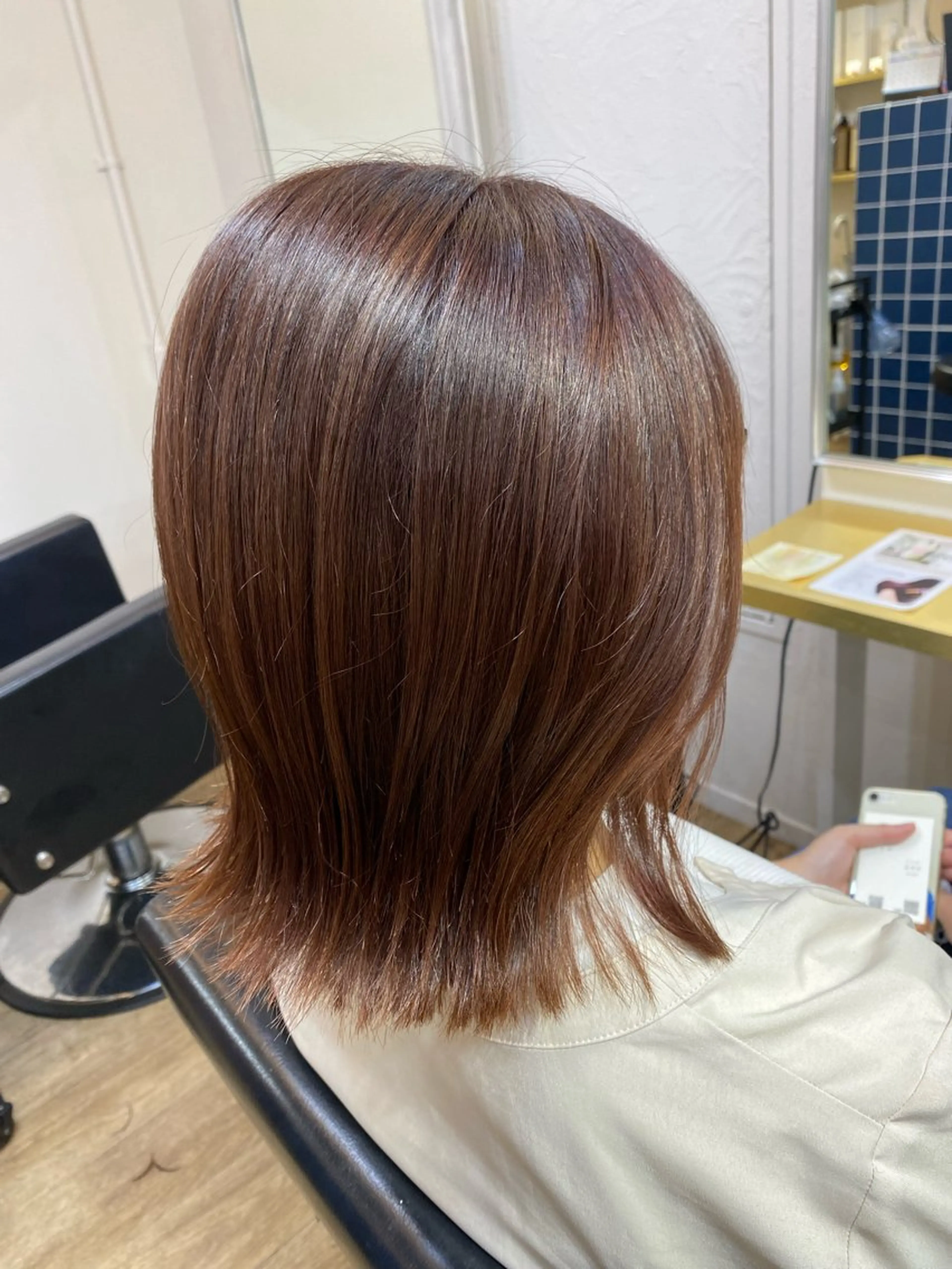 ミディアム カット ヘアカラー みやび🫧髪質改善 🫧透明感カラー🫧のヘアスタイル