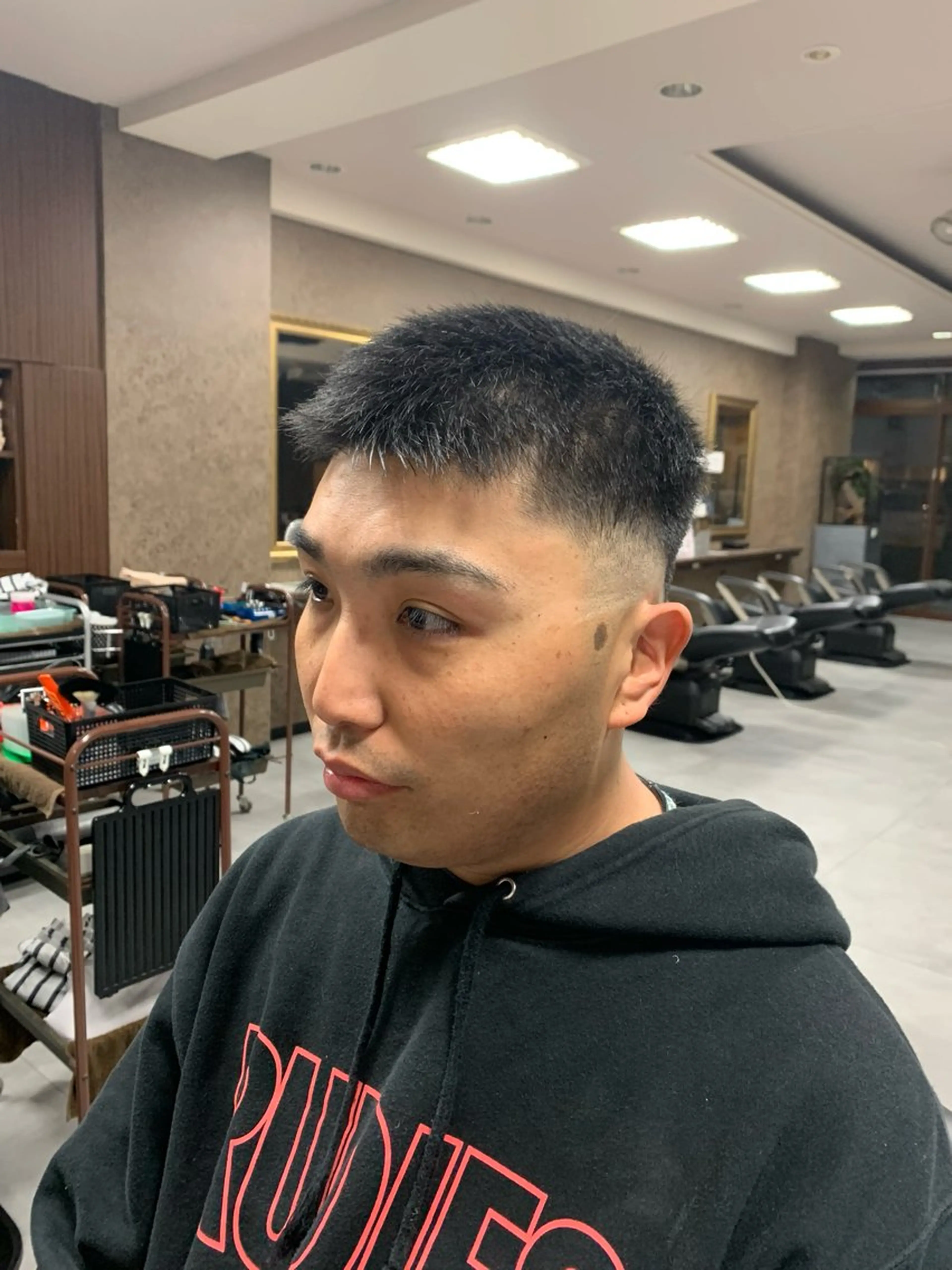 ショート バーバーショップ涼桜新町店所属・田中大 パーマ/メンズカットのヘアスタイル