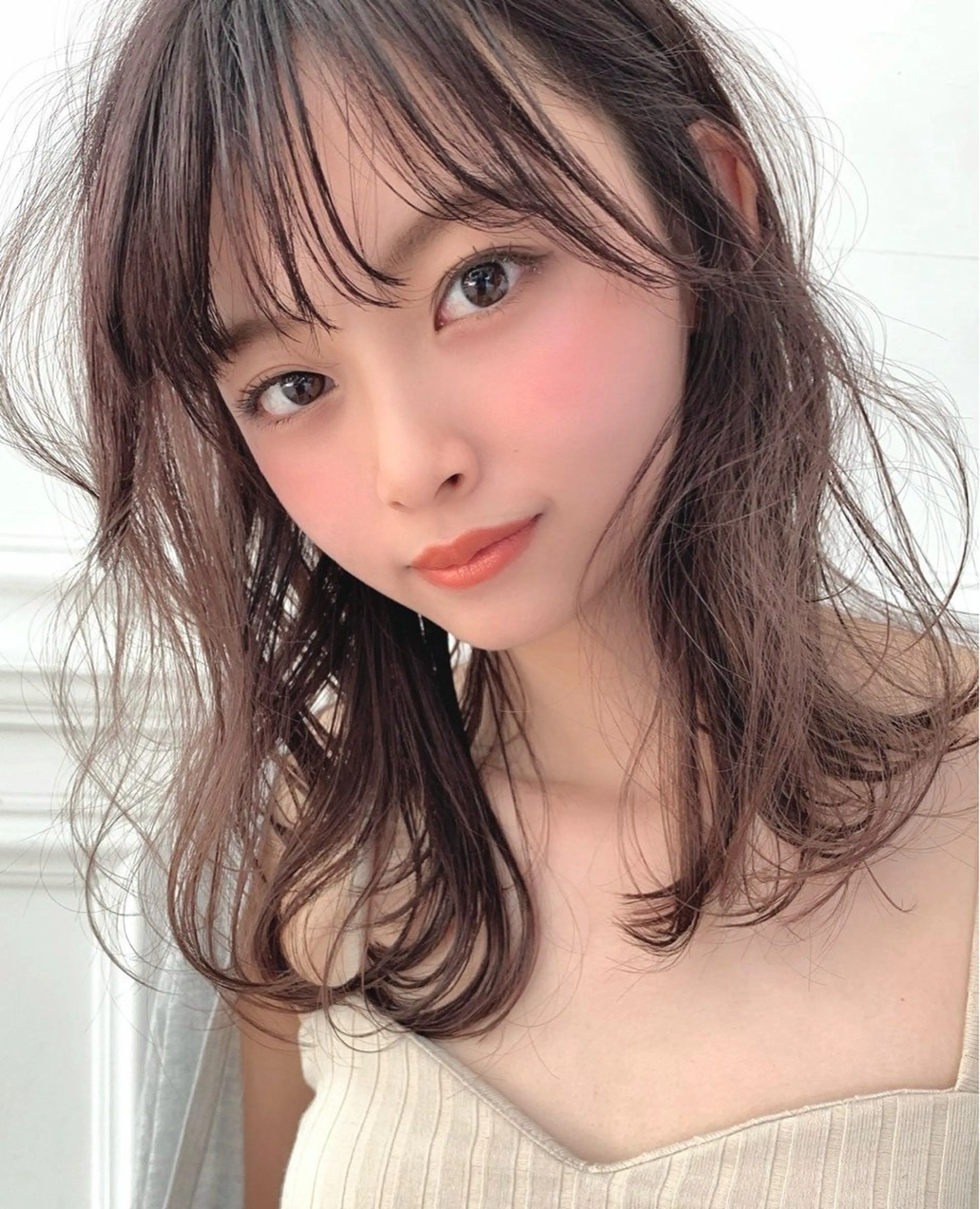 ミディアム JYUNESU  銀座所属・❕縮毛矯正モデル 募集中❕nanaのヘアスタイル