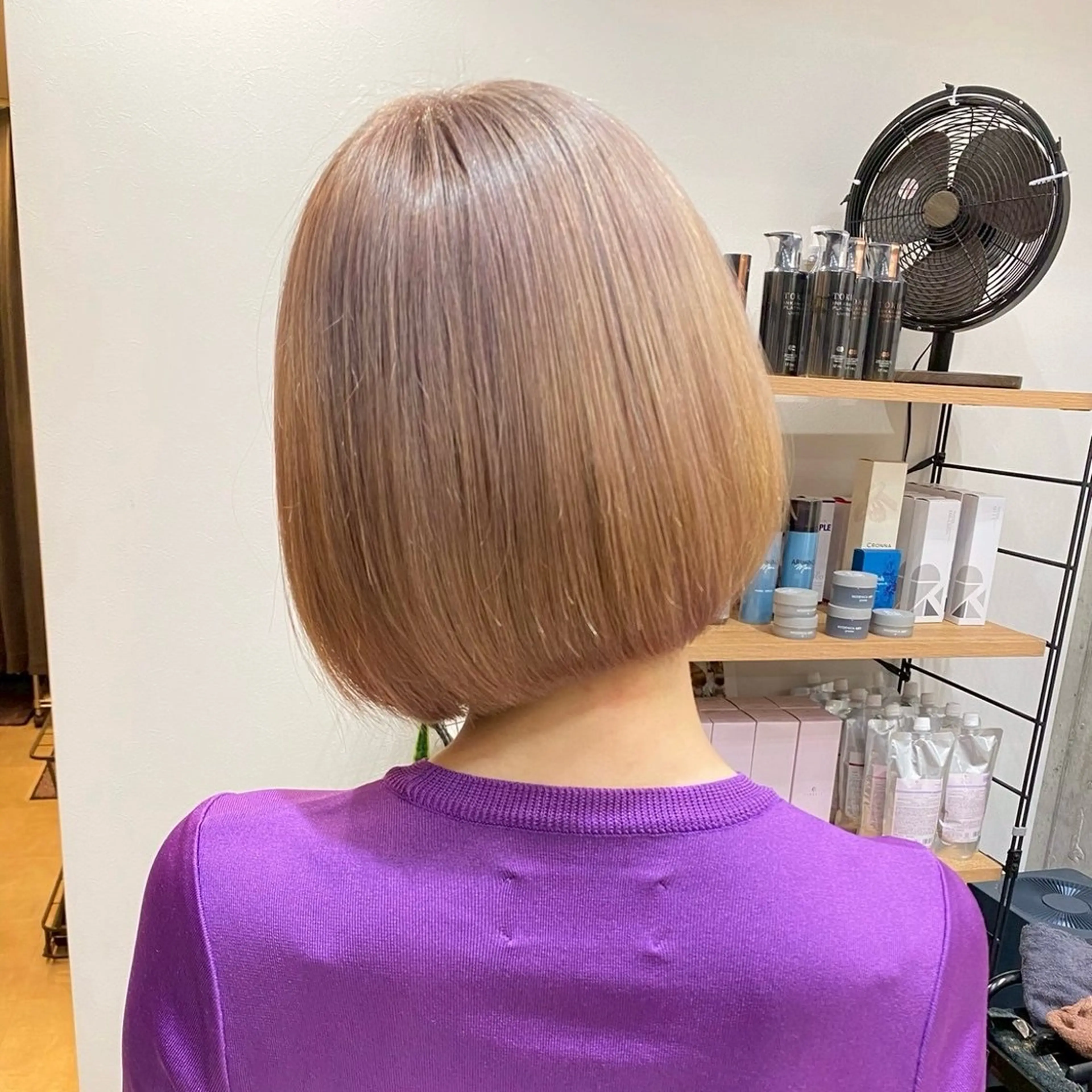 ミディアム カラー カット ヘアカラー トリートメント ミニモの評価100% /艶カラー/井上あいのヘアスタイル