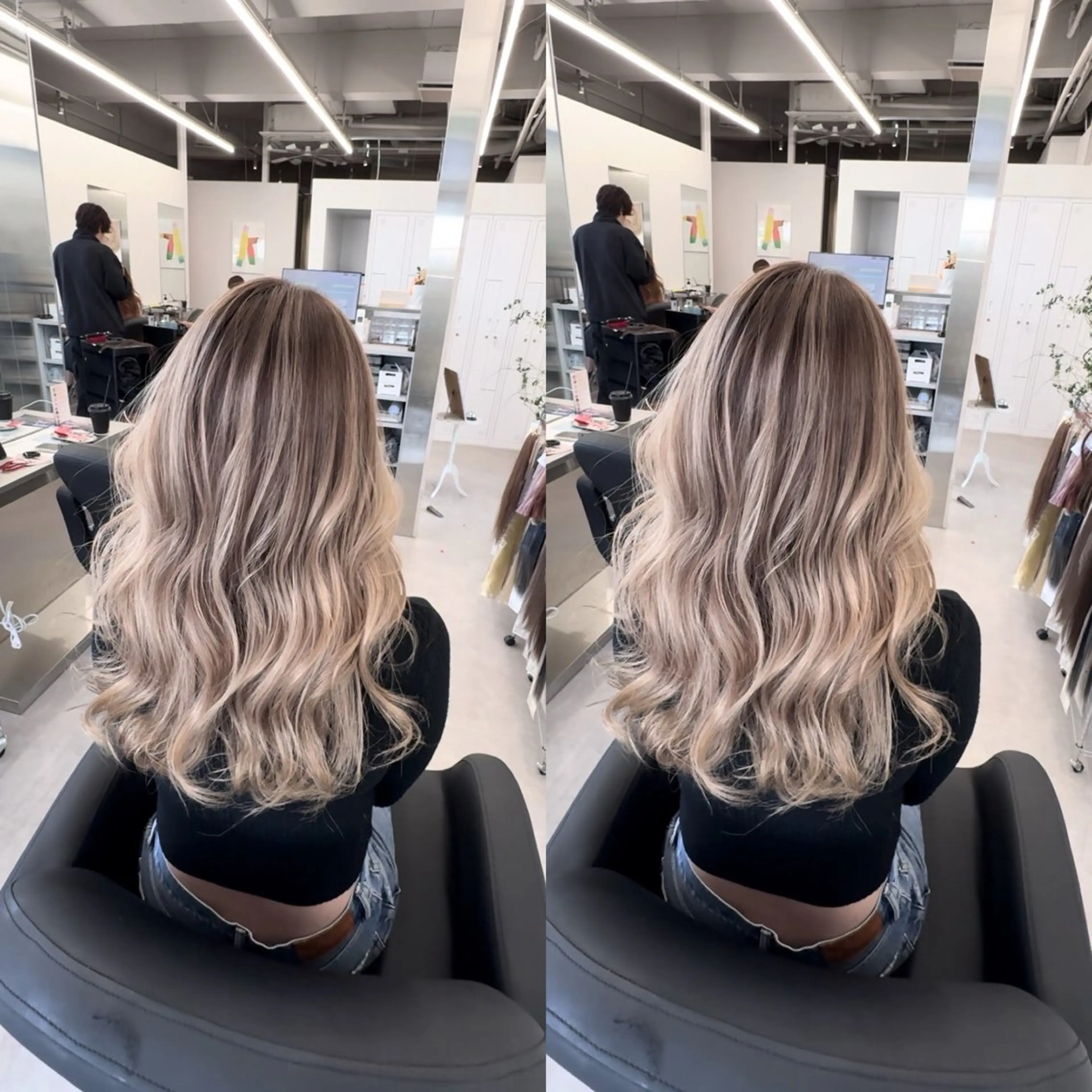 カラー カット ヘアカラー エクステ 美髪改善・ 透明感カラー茉央のヘアスタイル