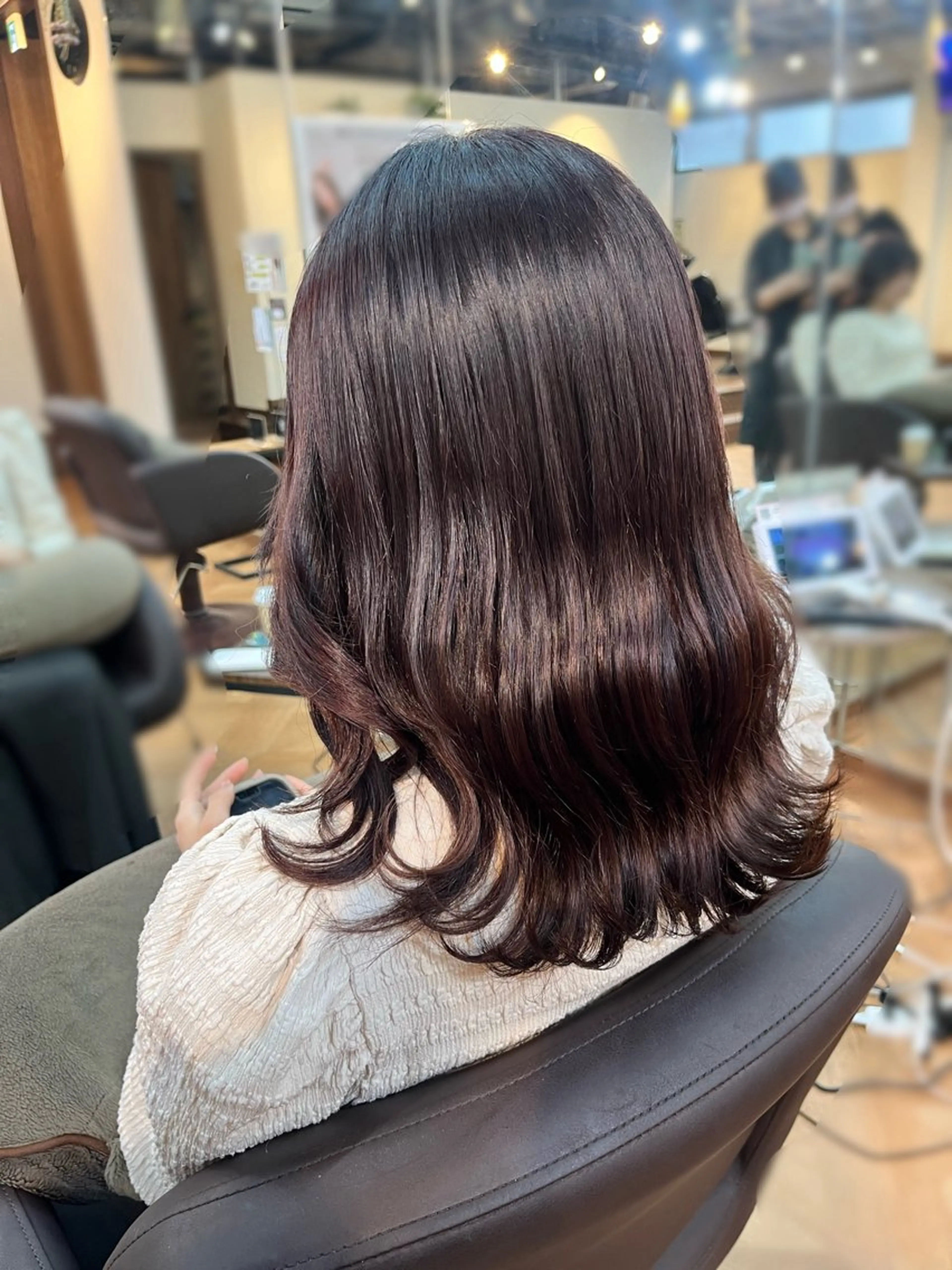 セミロング 🍒Ayana🍒 艶カラー🍒のヘアスタイル