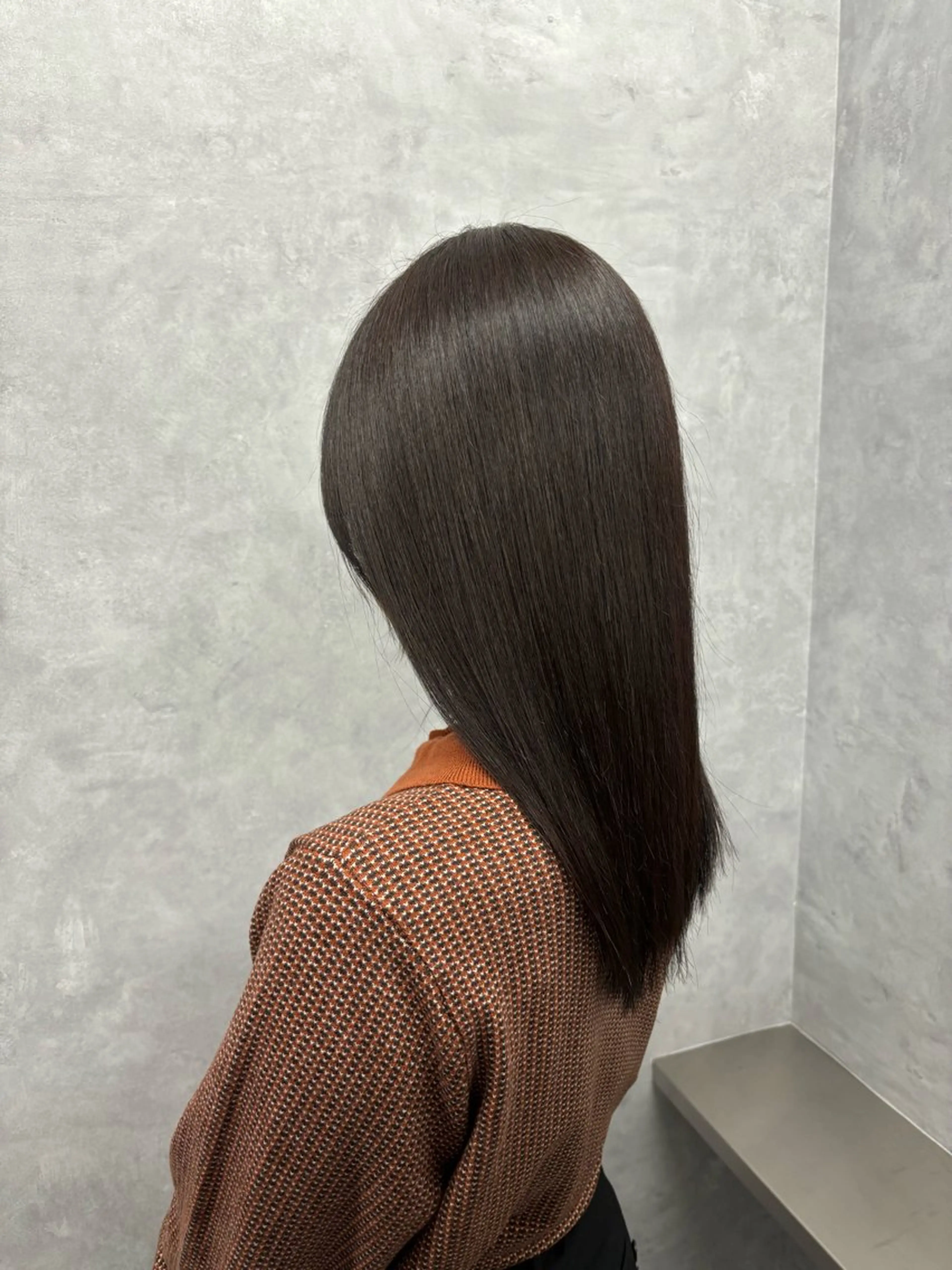 セミロング カット ヘアカラー トリートメント NUMBER 天王寺YUYAのヘアスタイル