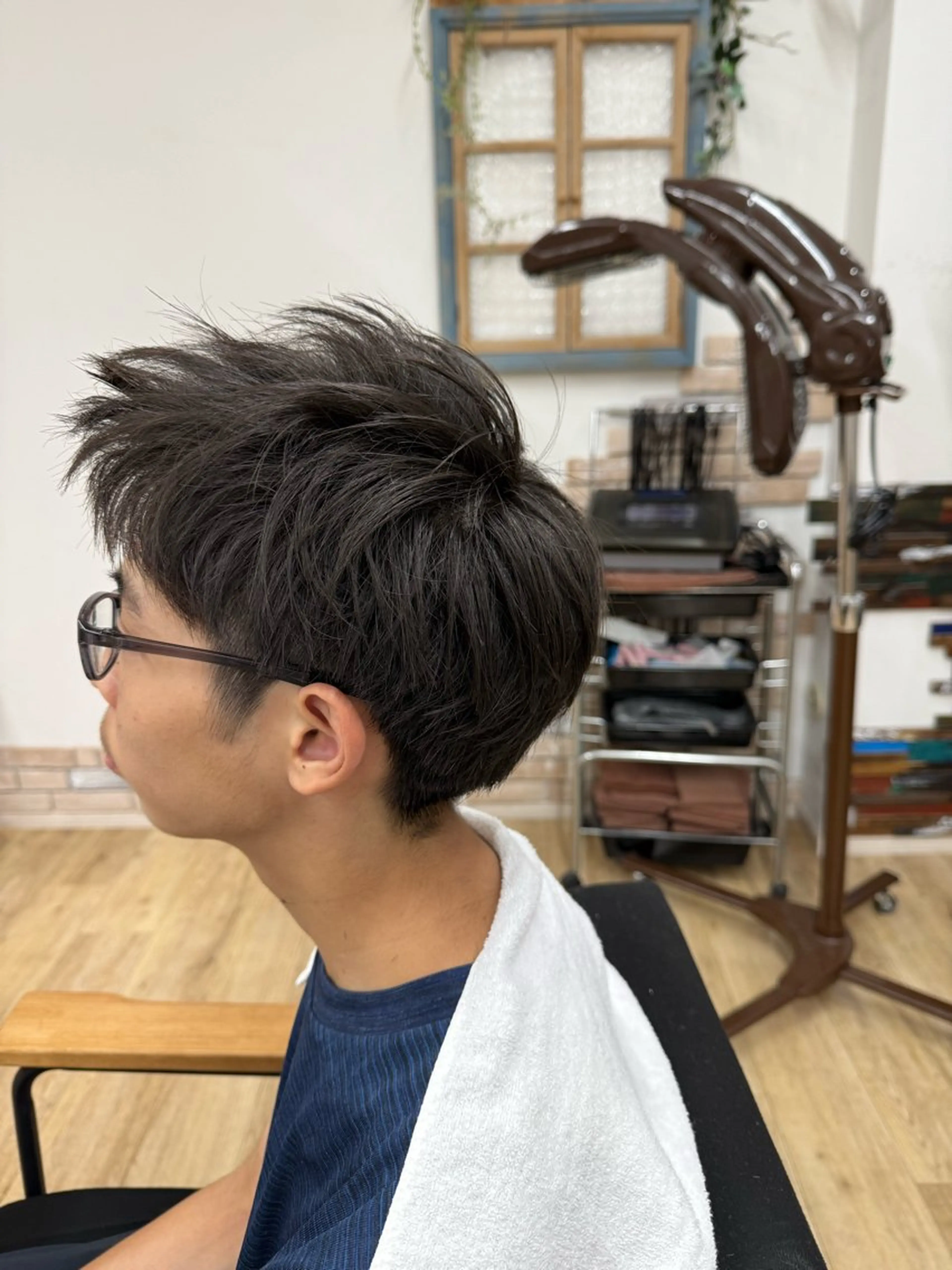 メンズ学生カットモデルの写真