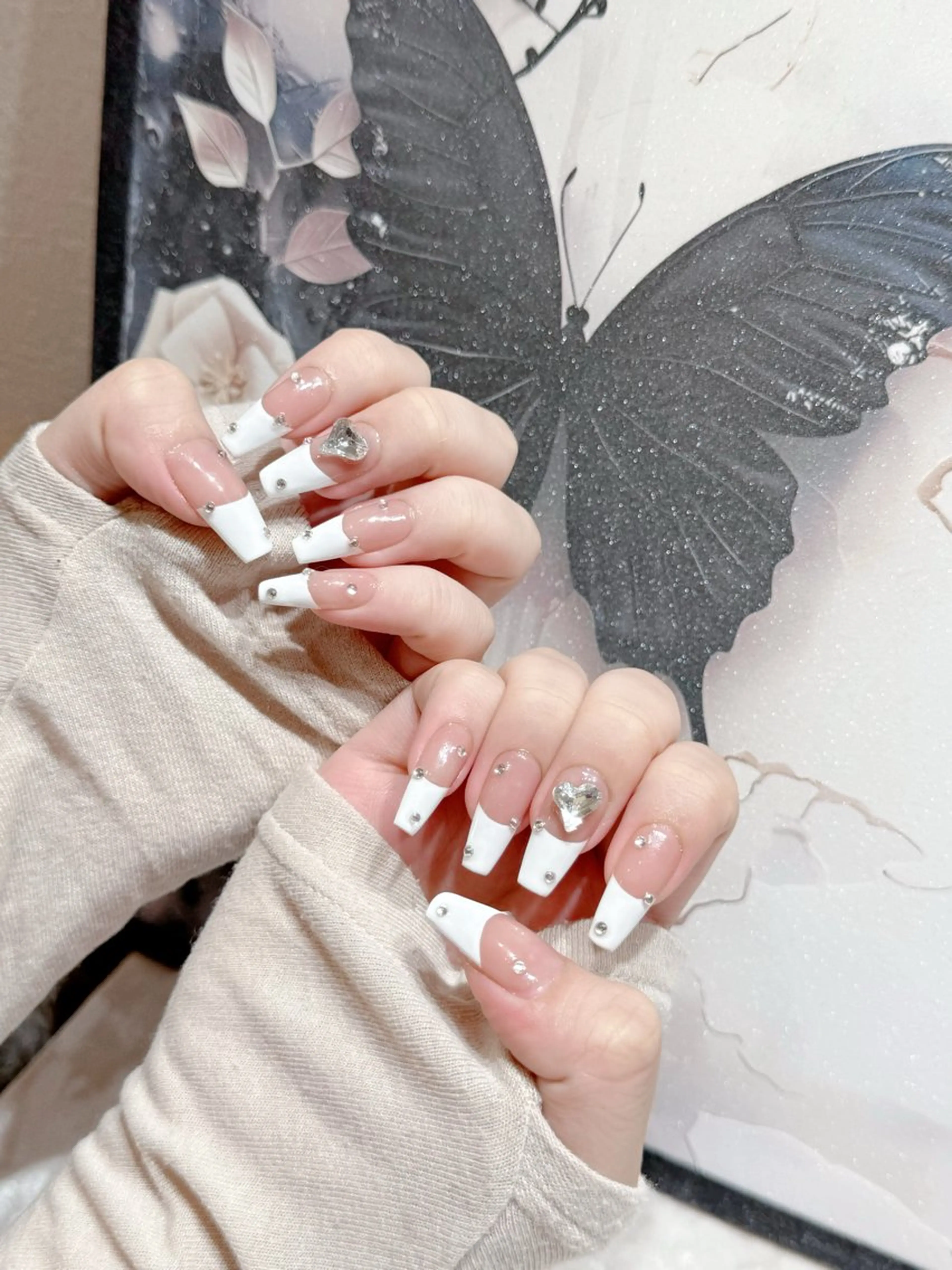 ネイル アートネイル フットネイル ジェルネイル ハート マグネットネイル My nail所属・babarla Nailのネイルデザイン