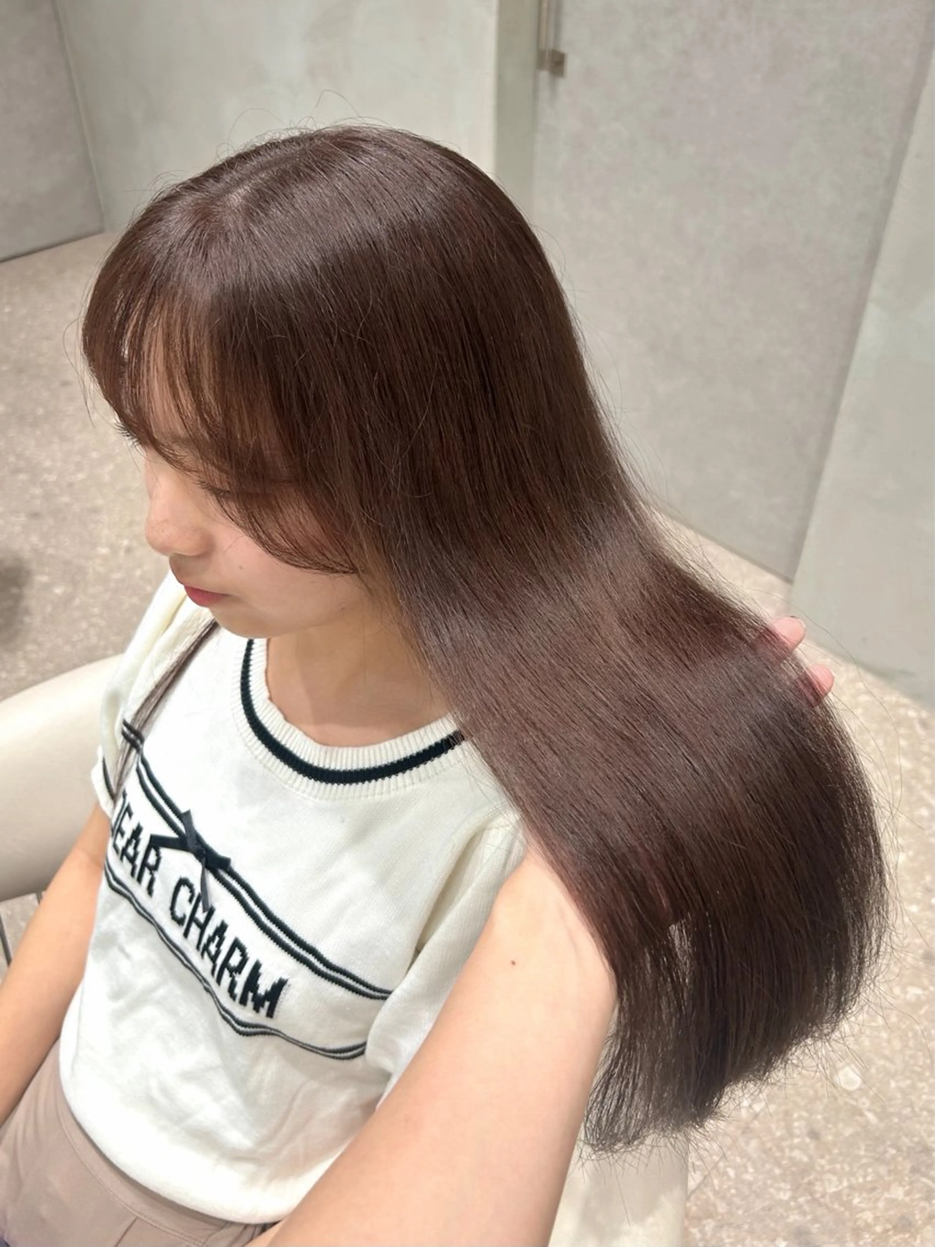 ロング カラー カット ヘアカラー トリートメント Luce横浜店所属・yuu 🪴 透明感 カラー/メンズパーマのヘアスタイル