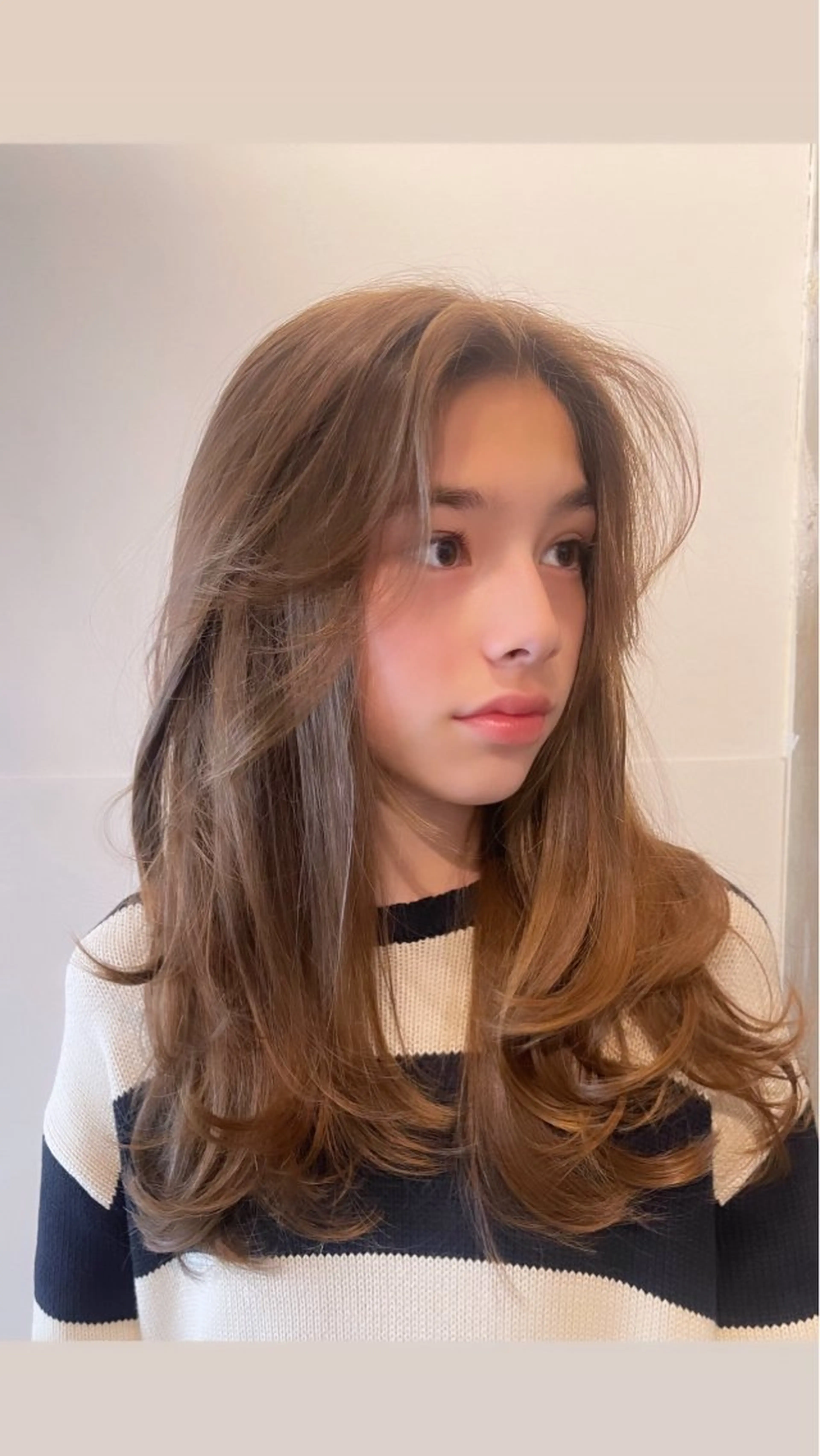 ロング レイヤーカット カット ano @anomukuiのヘアスタイル