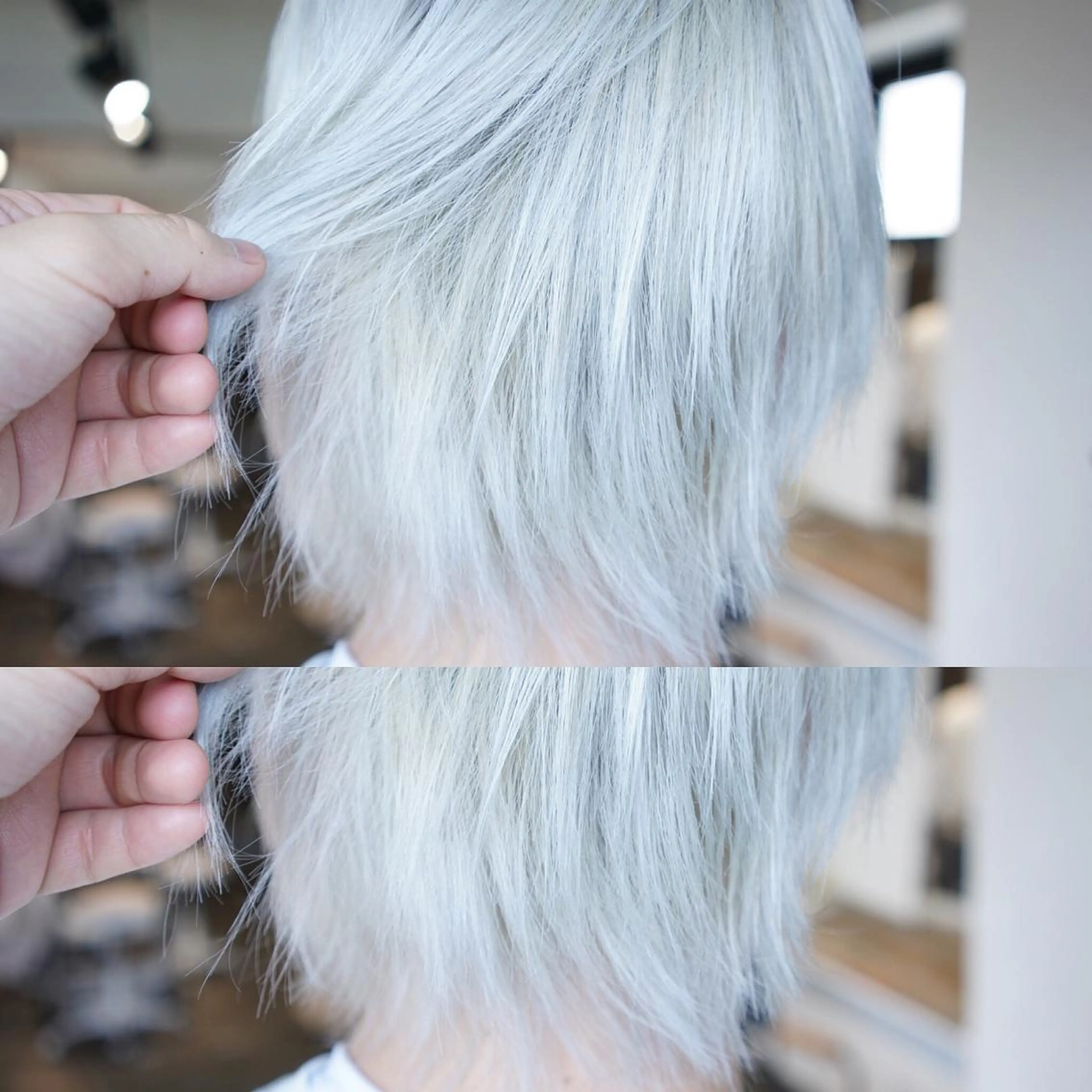 ショート カラー ブリーチ ヘアカラー トリートメント ハイトーン/レイヤー /ケアブリーチ石川治のヘアスタイル