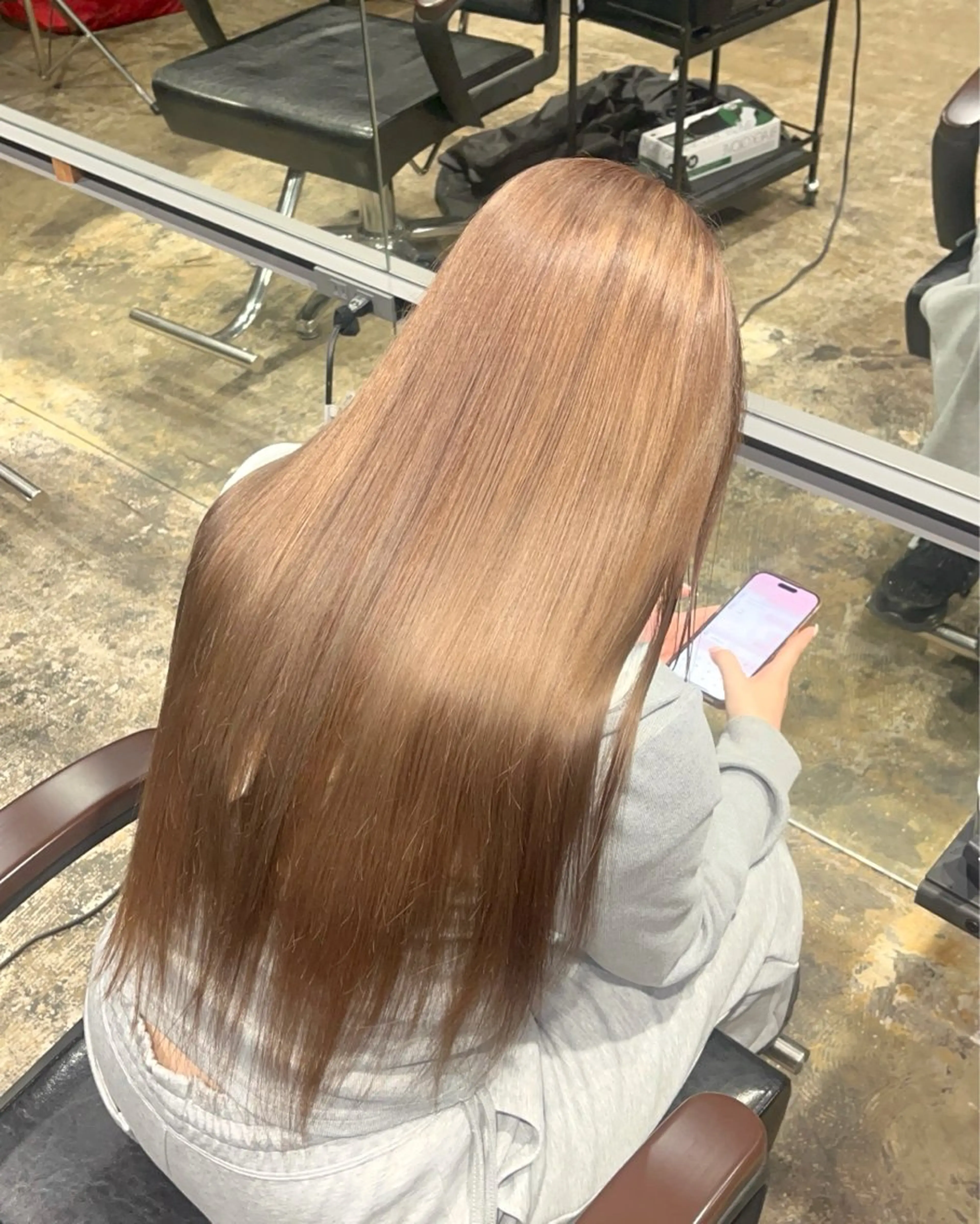 ロング 渋谷ケアブリーチ ❤️🔥徳田空悟のヘアスタイル