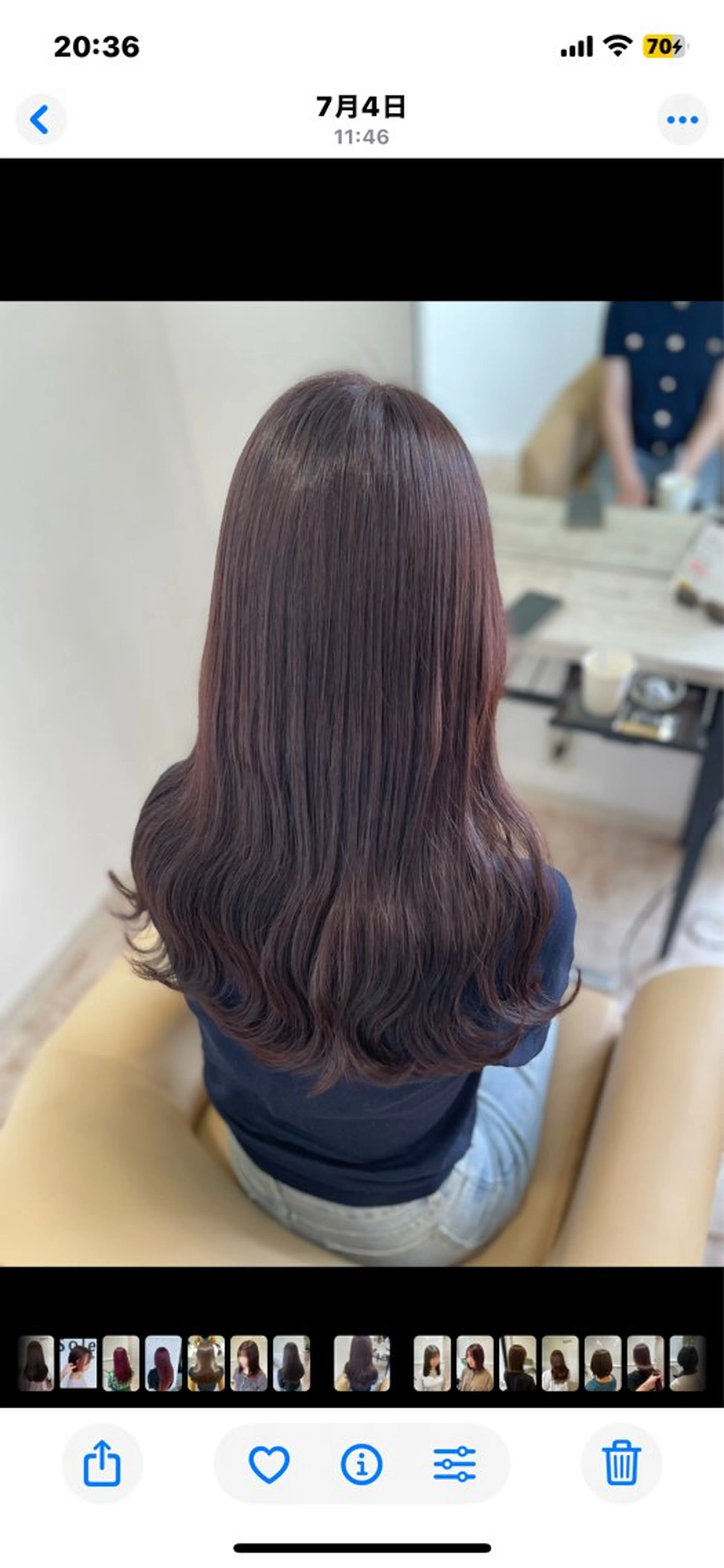 セミロング カット ヘアカラー トリートメント ボブ/艶髪 soleilrukaのヘアスタイル