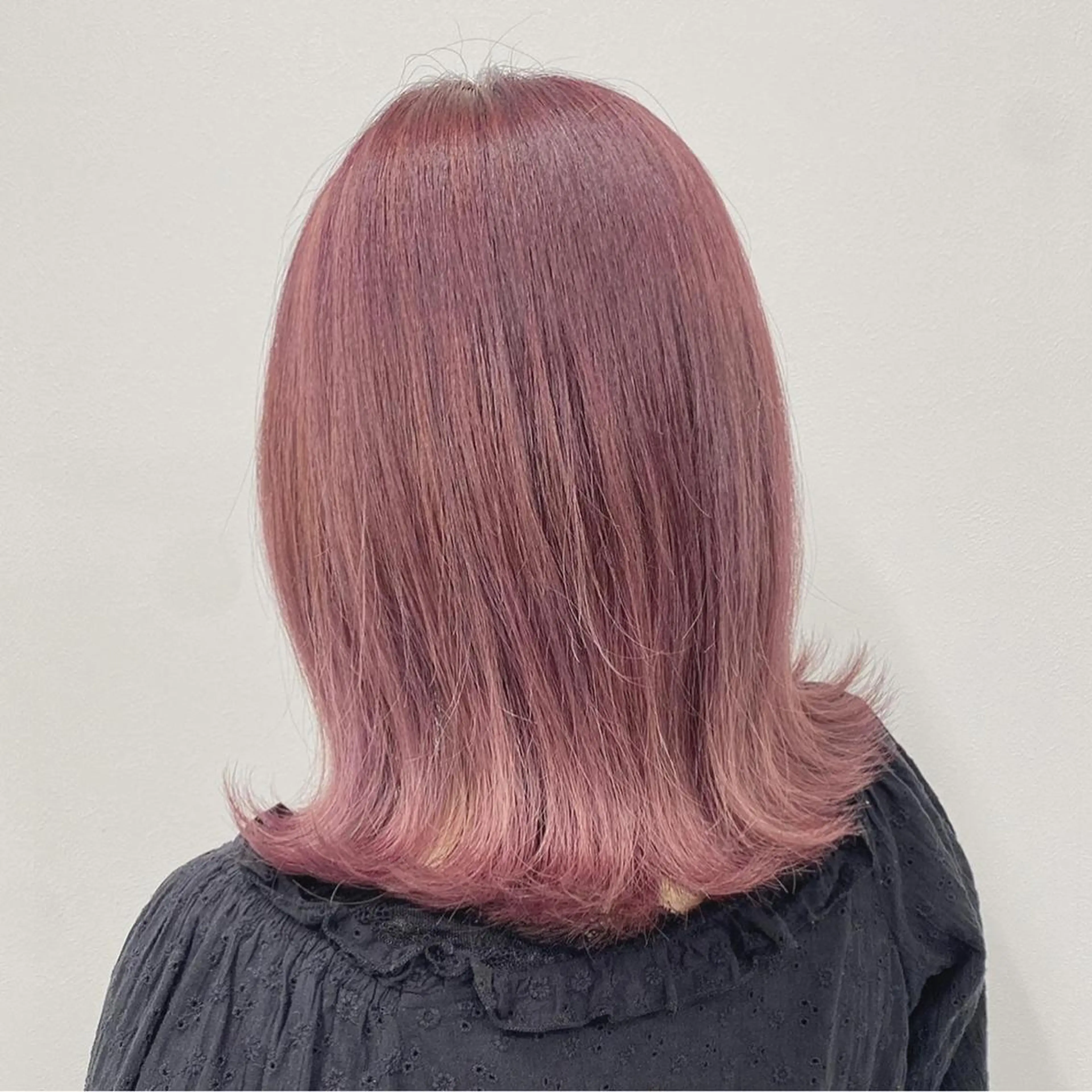 セミロング カラー ヘアアレンジ ラベンダーカラー ピンクカラー ピンクラベンダー ❄️THEATER 透明感カラー❄️のヘアスタイル