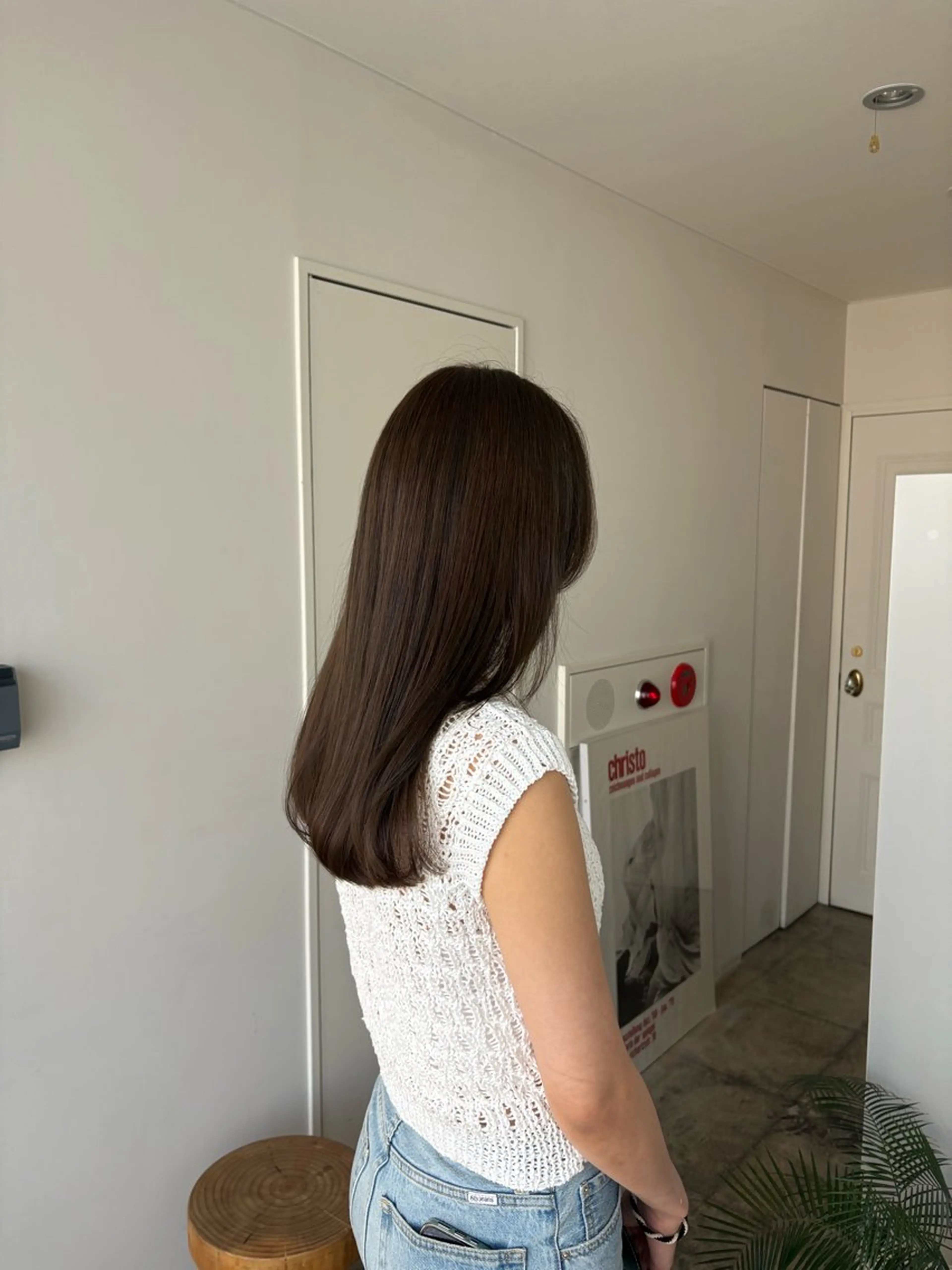 カラー ブラウンカラー オリーブブラウン オリーブカラー カット ヘアカラー トリートメント Jr.スタイリスト ヨシノヒメカのヘアスタイル