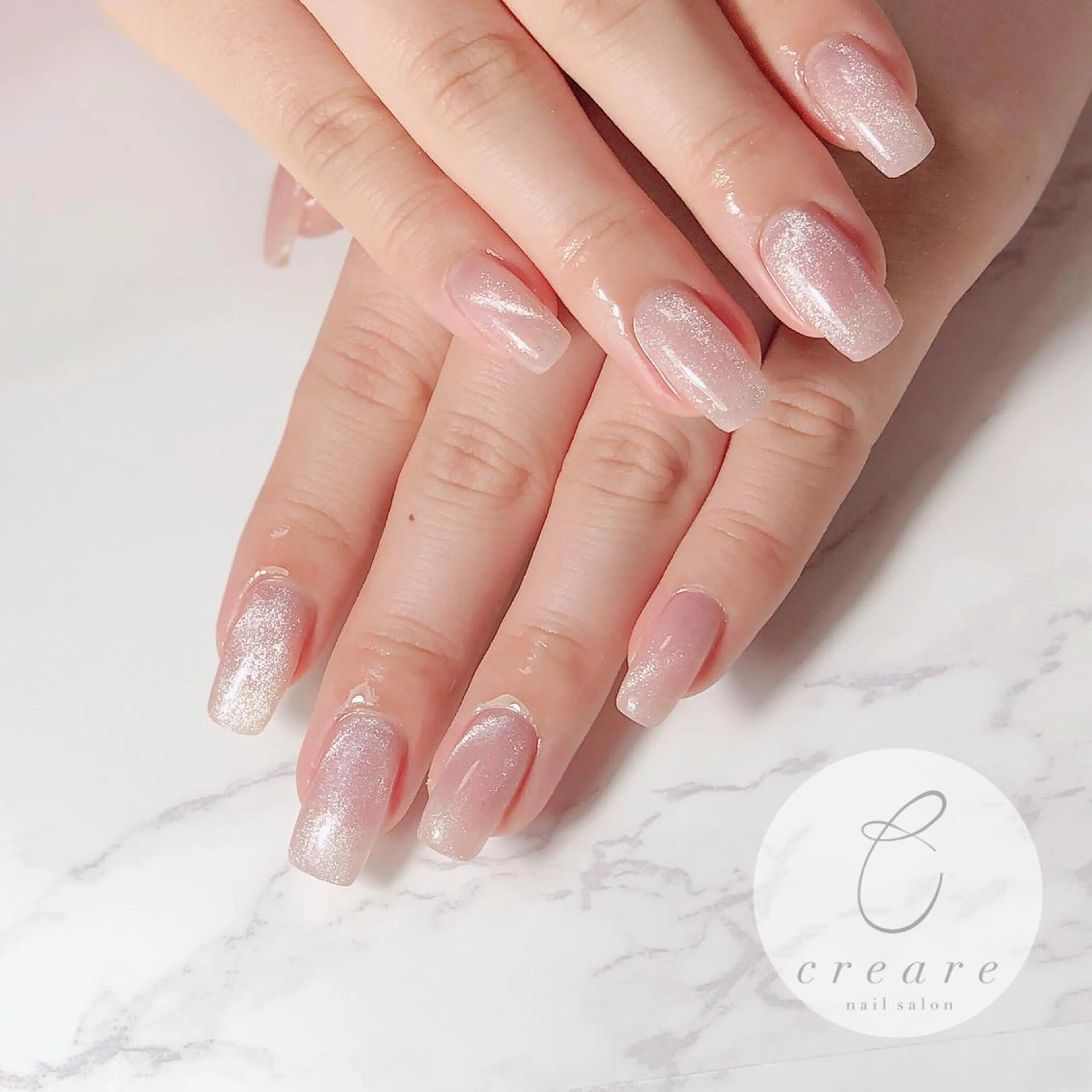 ネイル ジェルネイル マグネットネイル オフィスネイル ワンカラーネイル 辻野 和枝のネイルデザイン