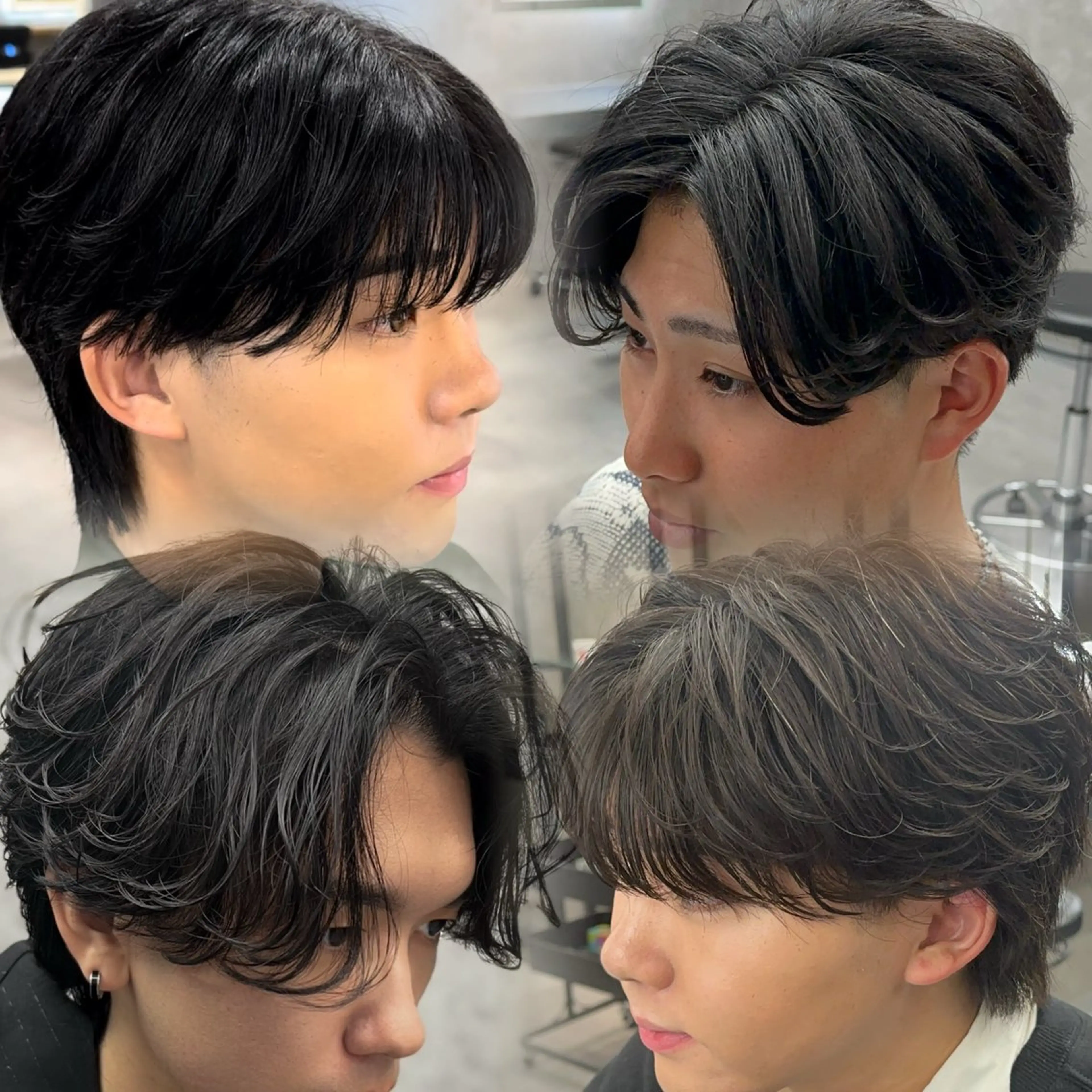 カラー パーマ メンズ メンズパーマ ニュアンスパーマ カット パーマ 札幌メンズヘア指名 No.1光👑👑のヘアスタイル