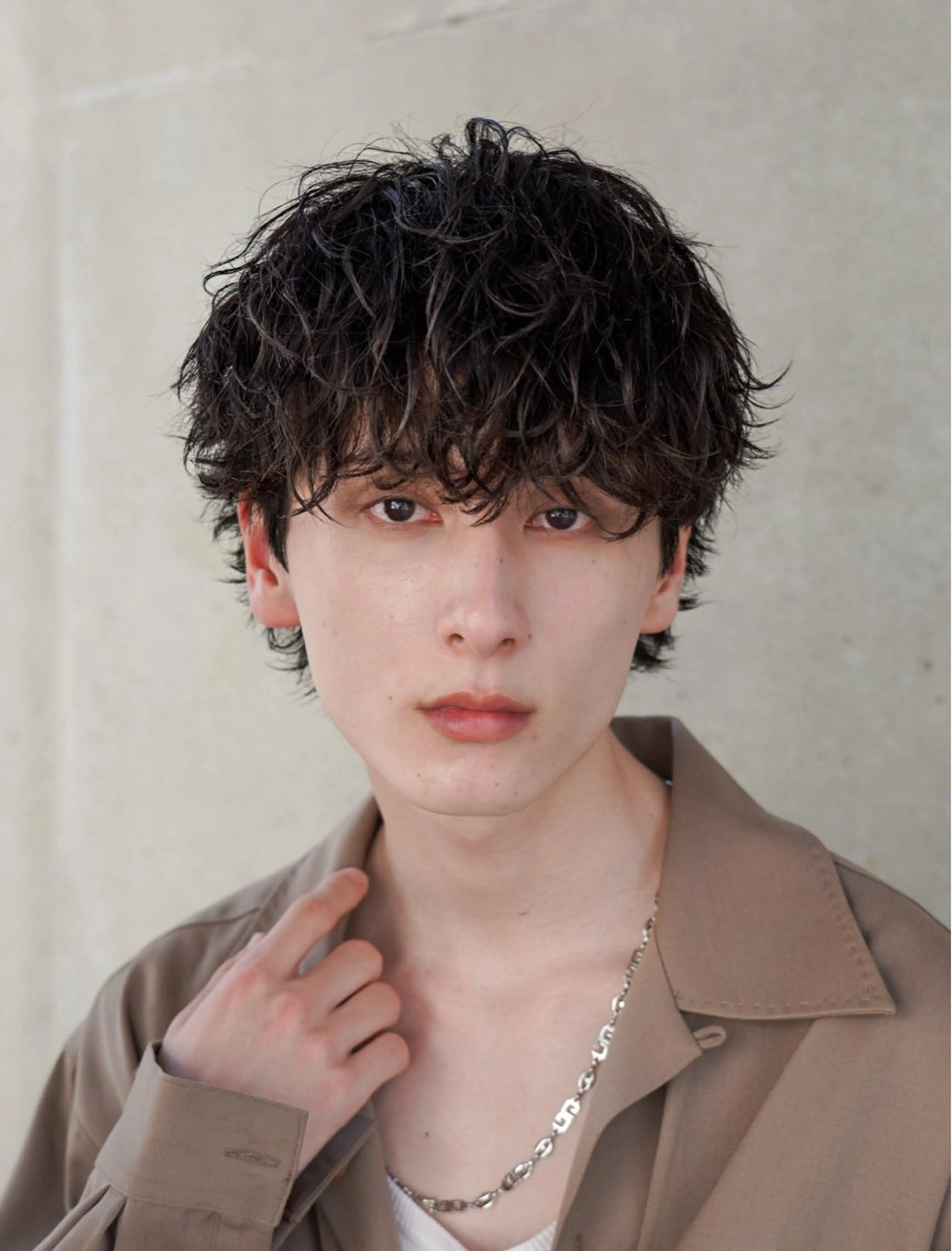 ショート パーマ メンズ カット パーマ トリートメント ヘアセット メンズヘア fifth前比嘉💥のヘアスタイル