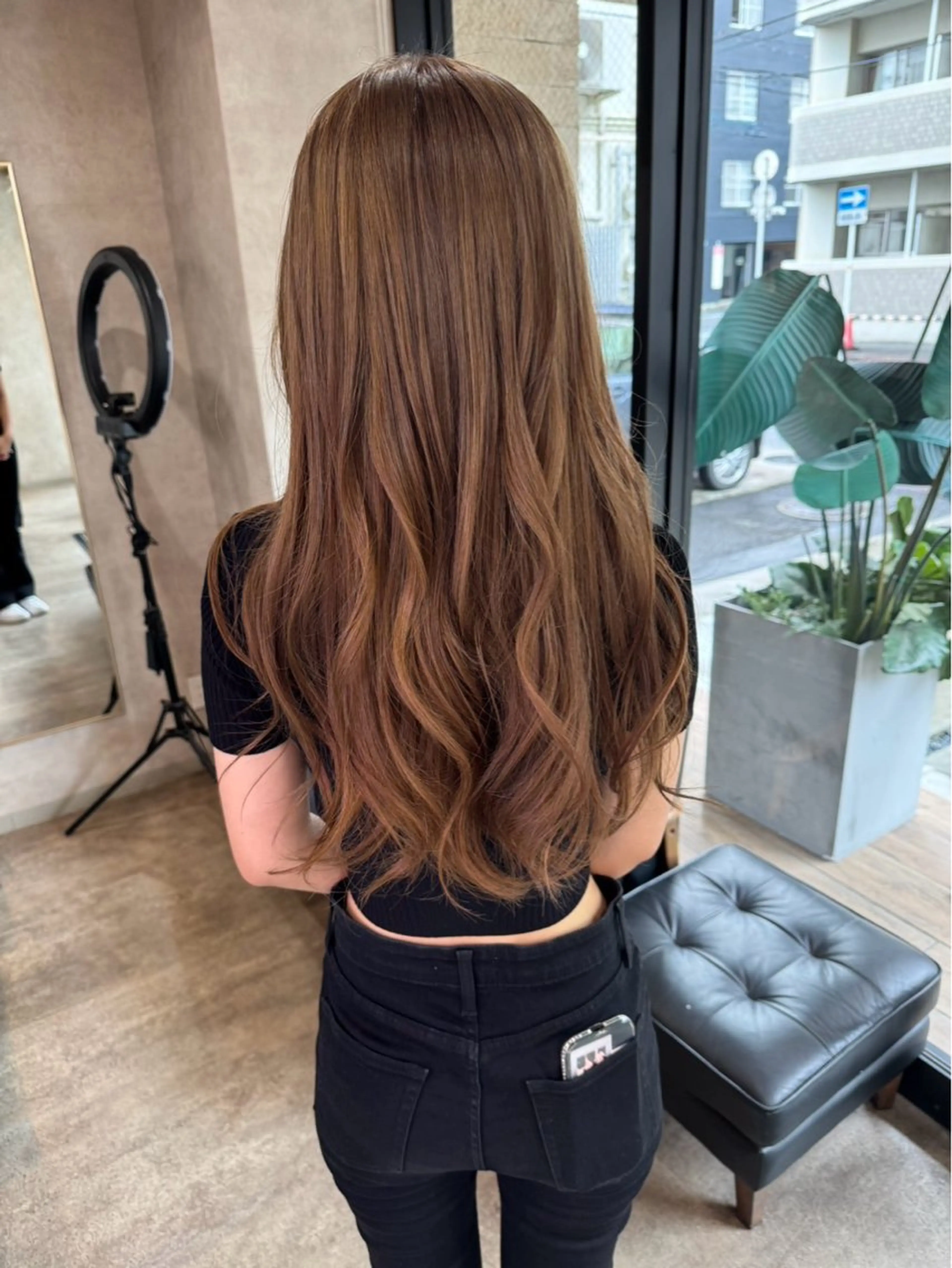 ロング カラー RIENS めばえのヘアスタイル