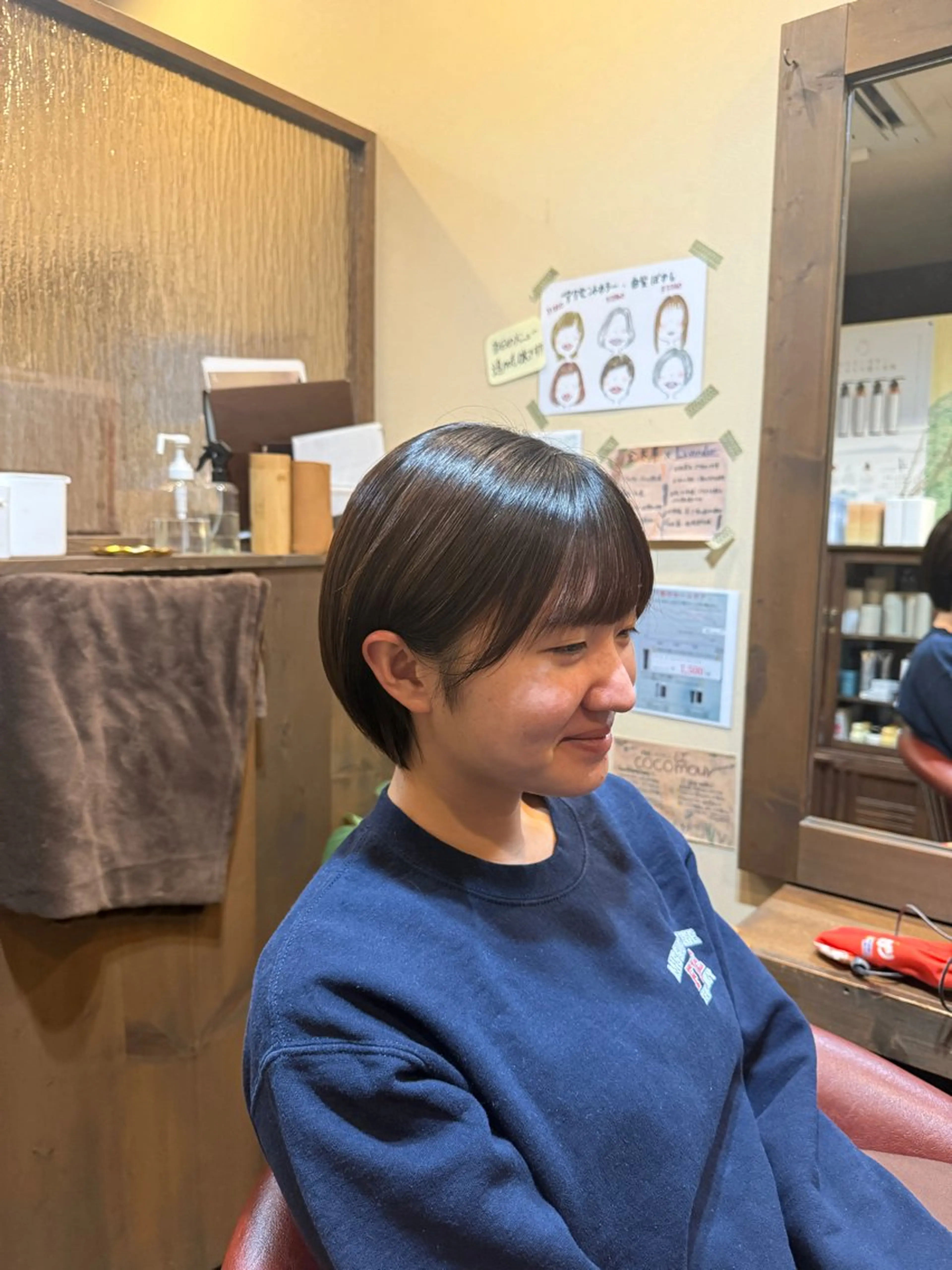 ショート ボブ 伸ばしかけ ショートヘア canamo所属・大原/ 和泉府中/カットのヘアスタイル