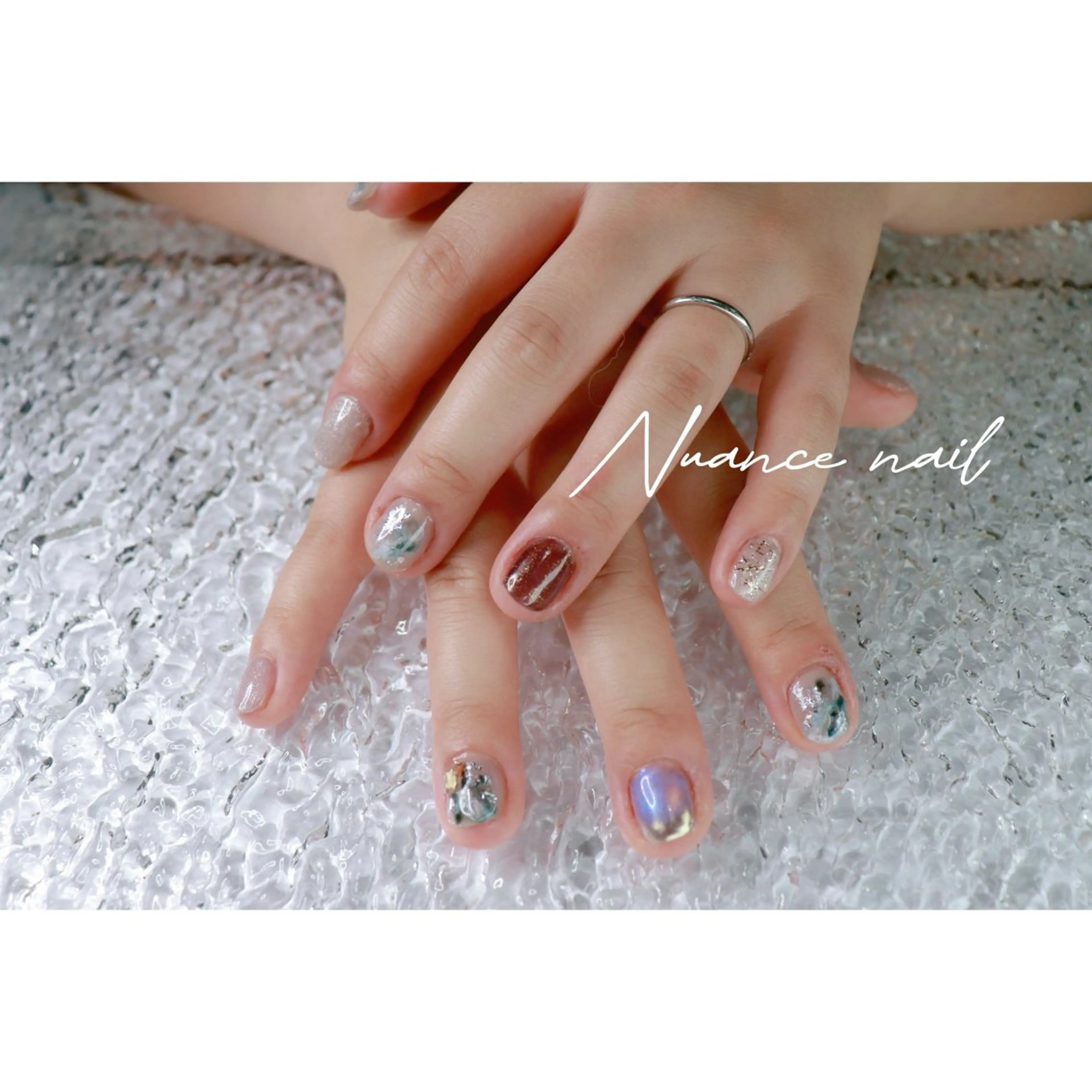 ネイル ニュアンスネイル ハンドネイル ハンドケア mapple nailのネイルデザイン