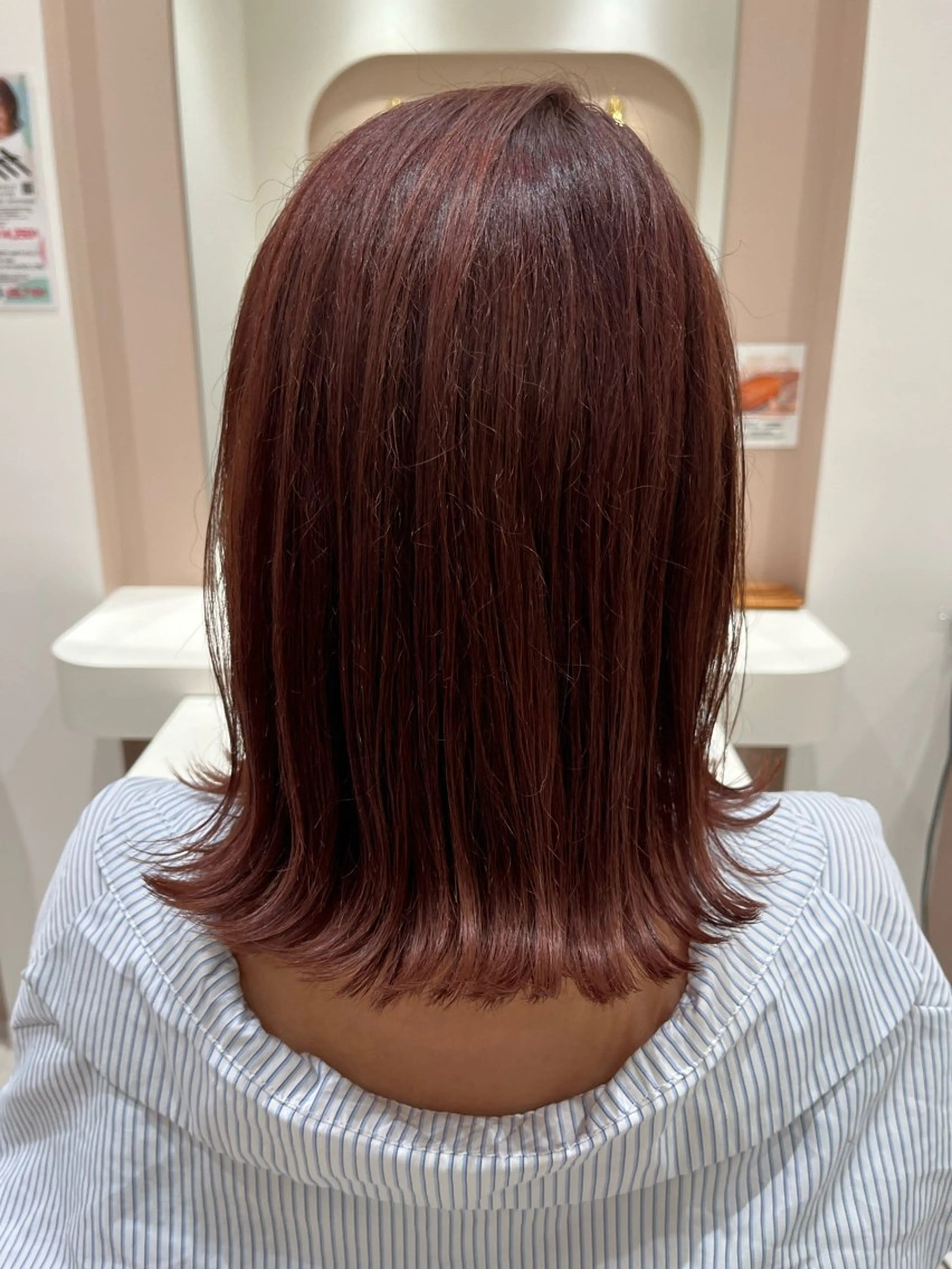 ミディアム カラー ヘアアレンジ 桑原 りゆのヘアスタイル