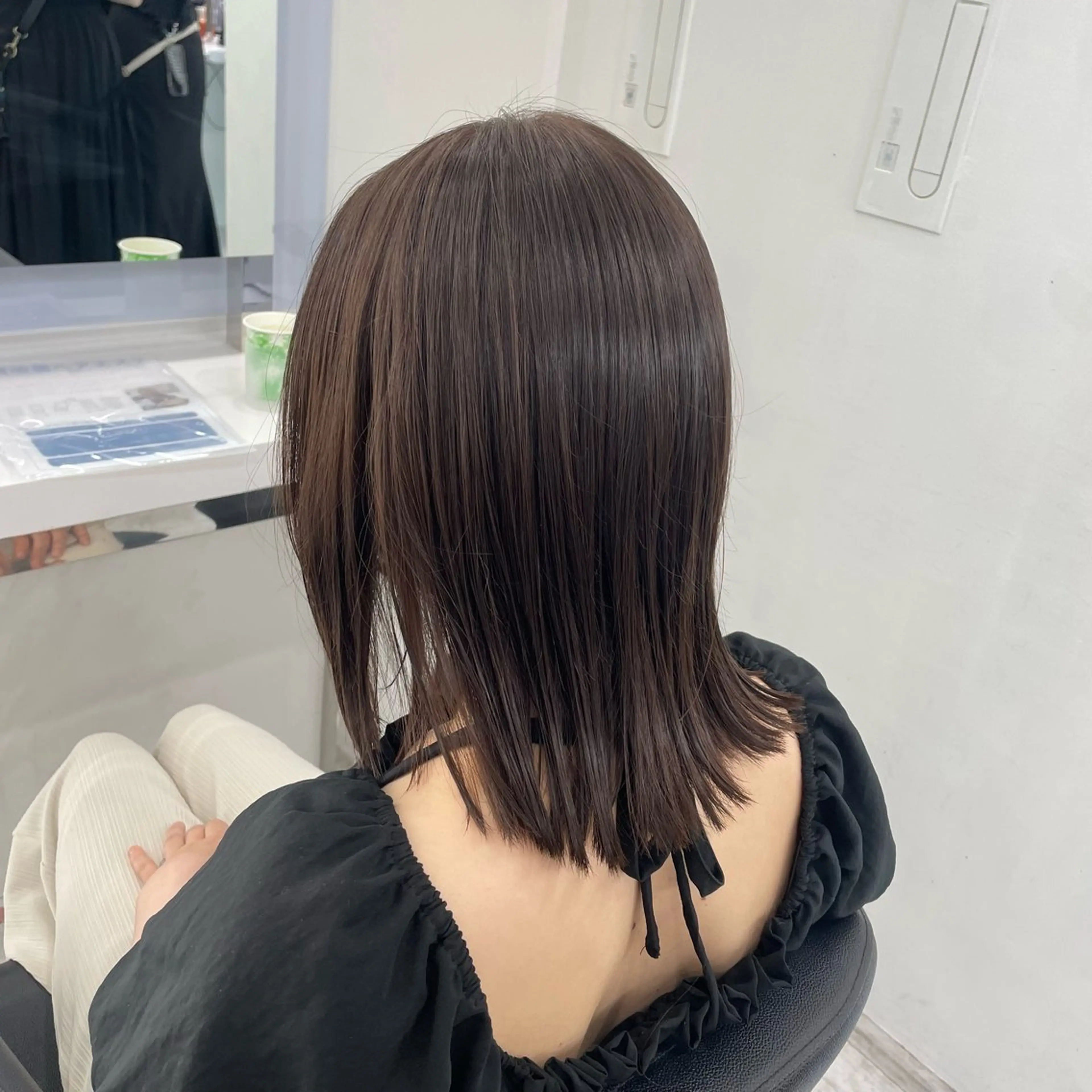 ミディアム 大人っぽ上品🤍韓国 レイヤー🤍ふうがのヘアスタイル