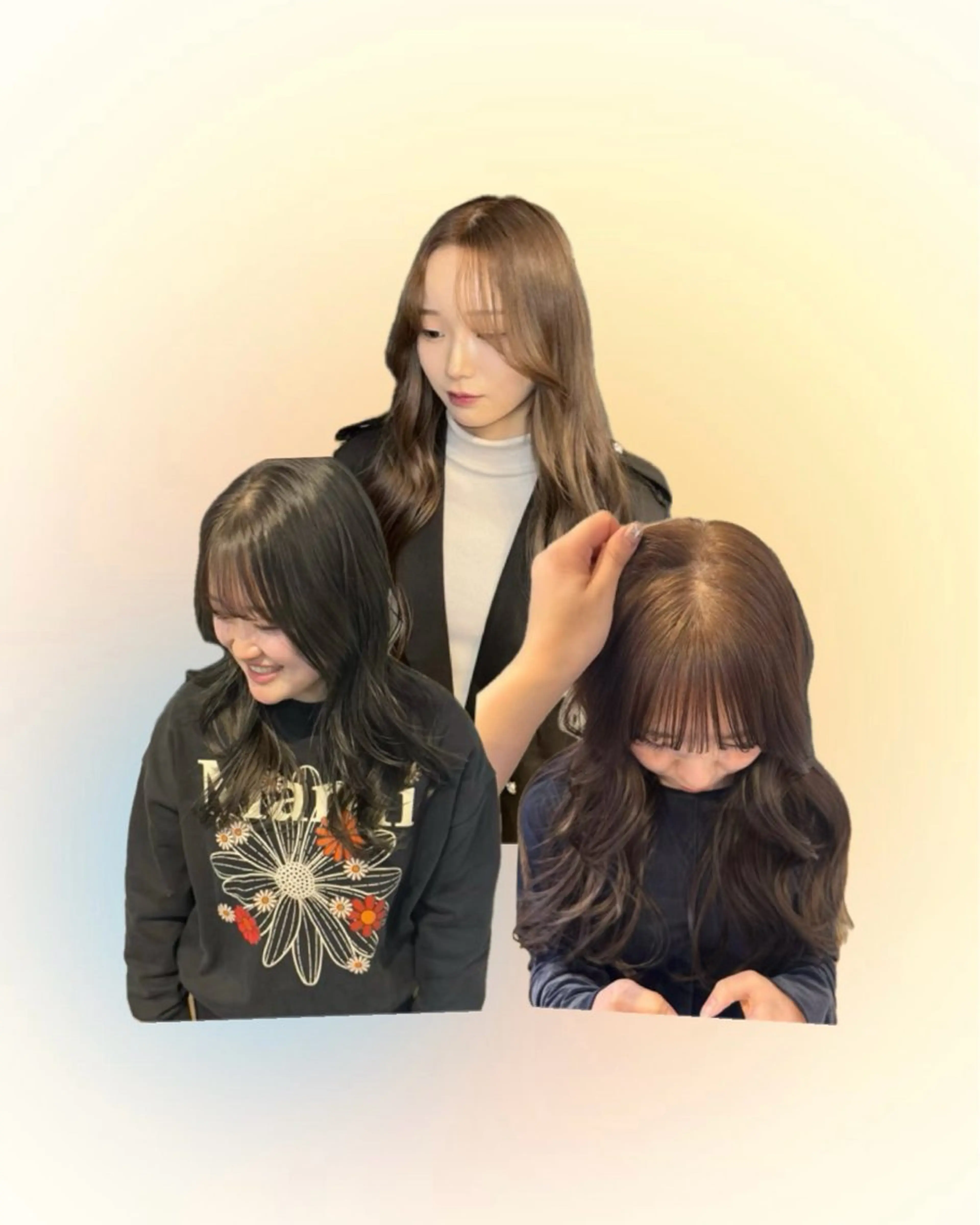 ロング カラー ヘアアレンジ ベージュカラー ブリーチ ダブルカラー ブリーチなしカラー ヘアカラー ᵐⁱᵏⁱᵏᵒ /暖色･透明感カラーのヘアスタイル