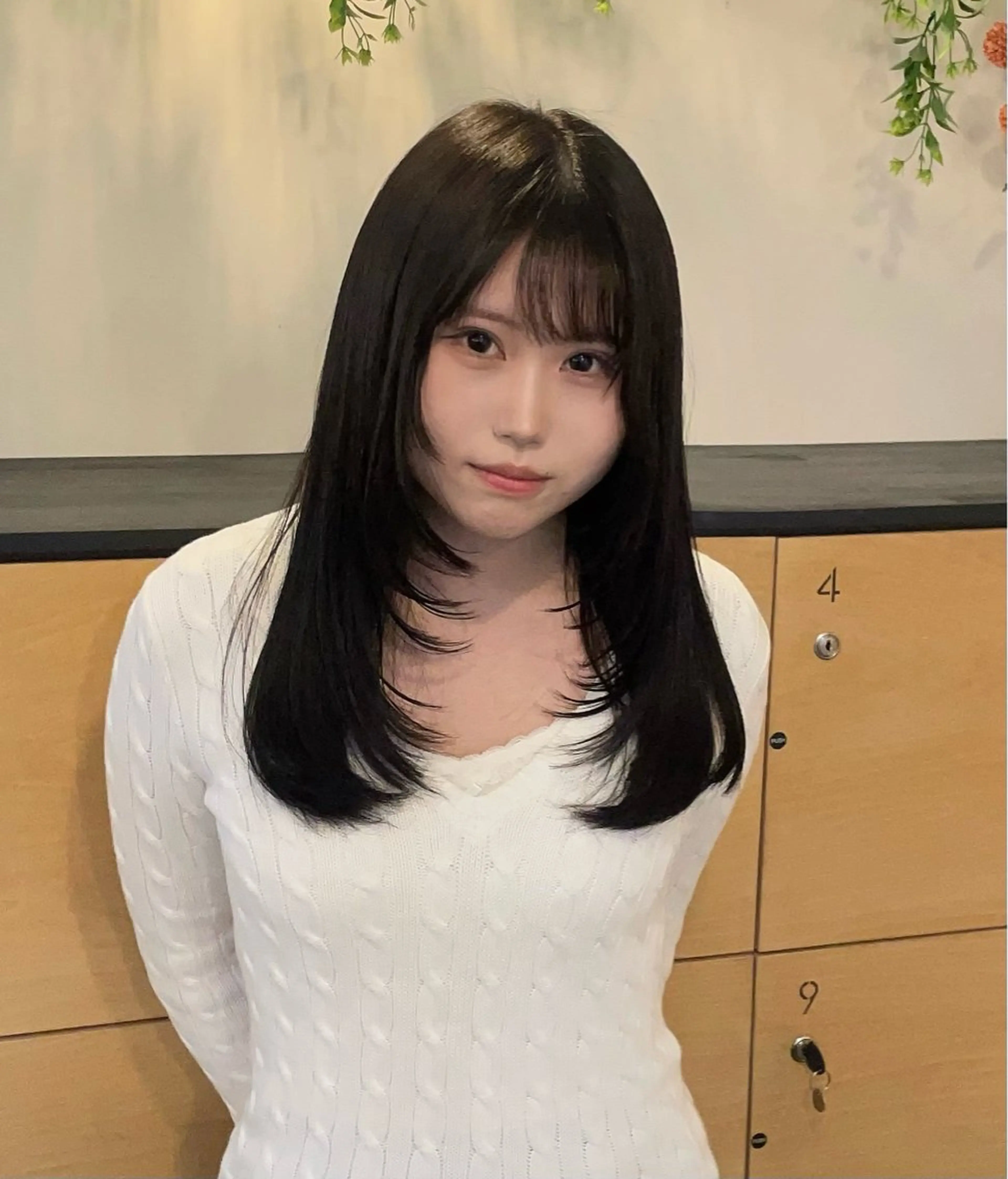 ロング レイヤーカット モテるブラウンカラー の達人Tomoyaのヘアスタイル