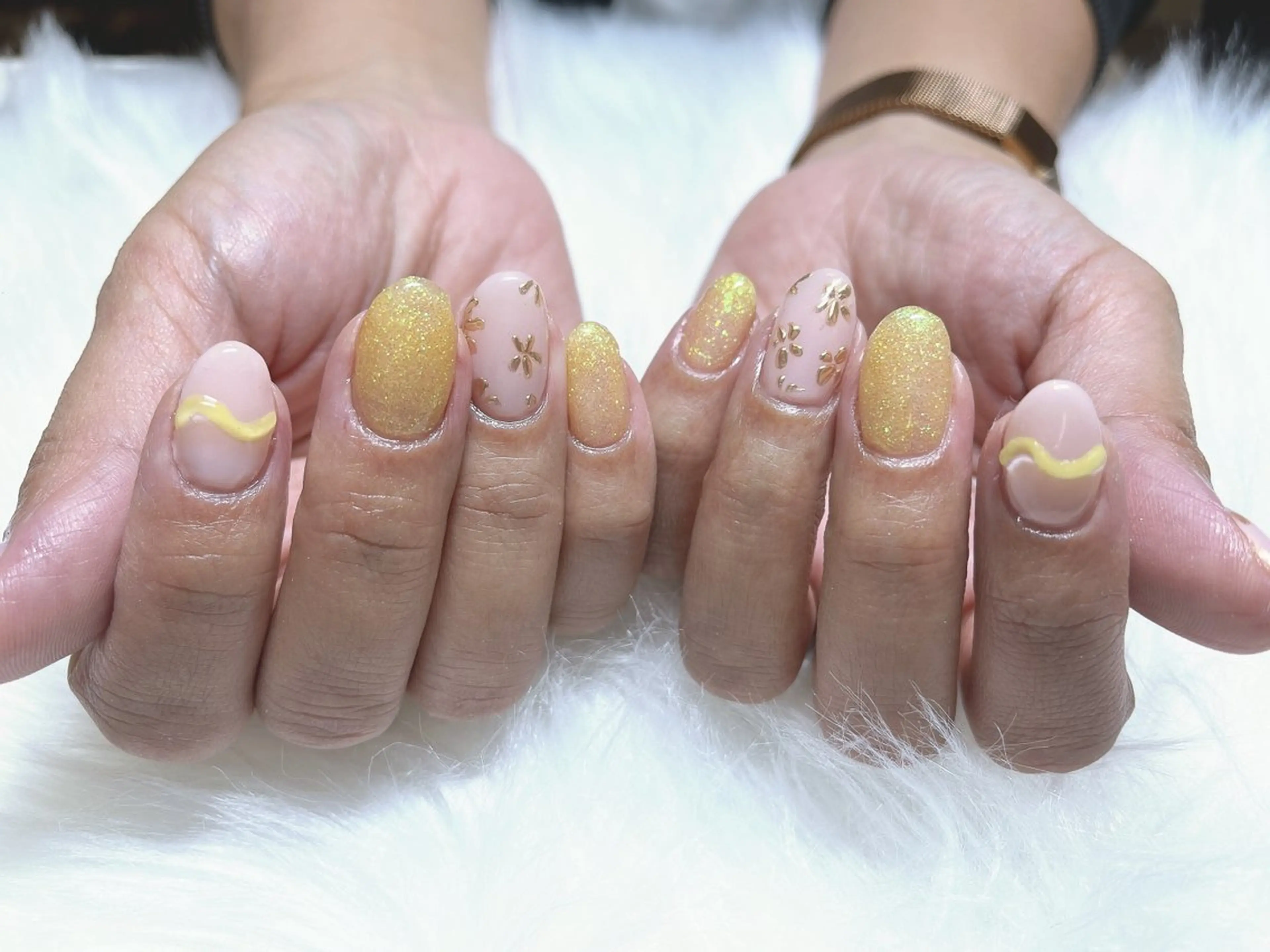 ネイル ミラーネイル Bienvenue りょうこのネイルデザイン