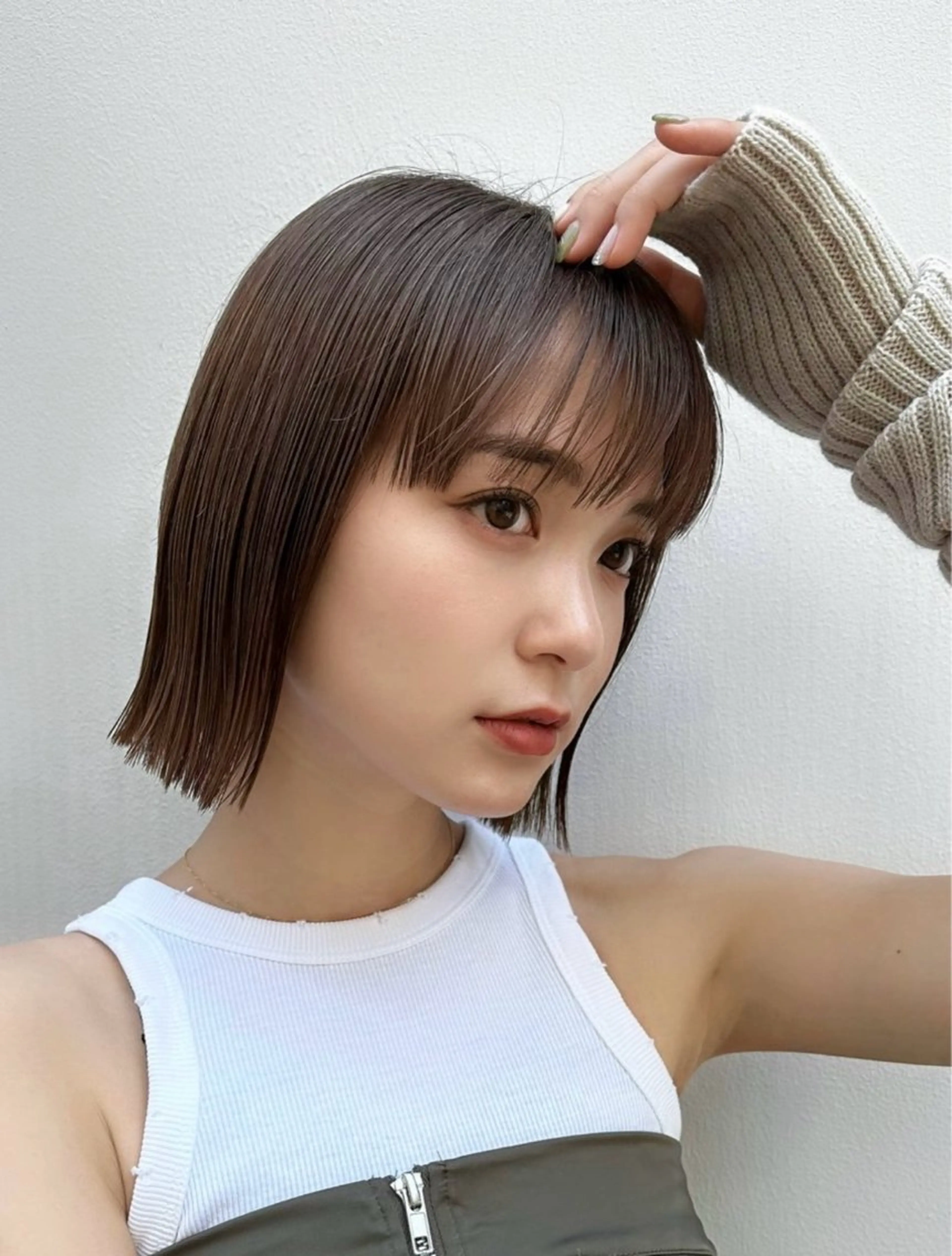 ショート カラー ボブ くせ毛 髪質改善 韓国風ヘア 縮毛矯正 カット ヘアカラー 縮毛矯正 トリートメント ボブ/韓国ヘア/縮毛 /髪質改善💠翔平のヘアスタイル