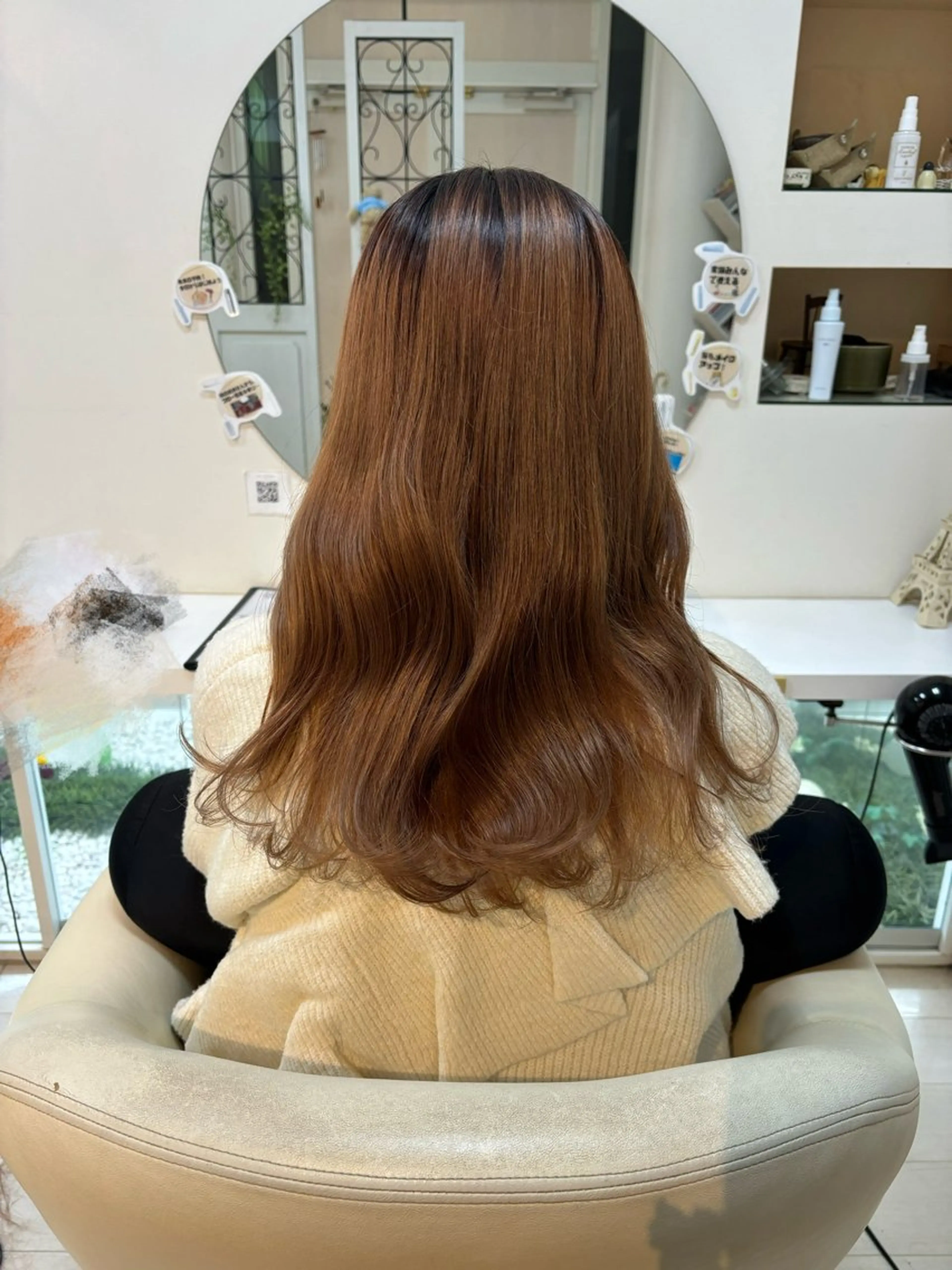 ロング ヘアカラー トリートメント eMu MIYUのヘアスタイル