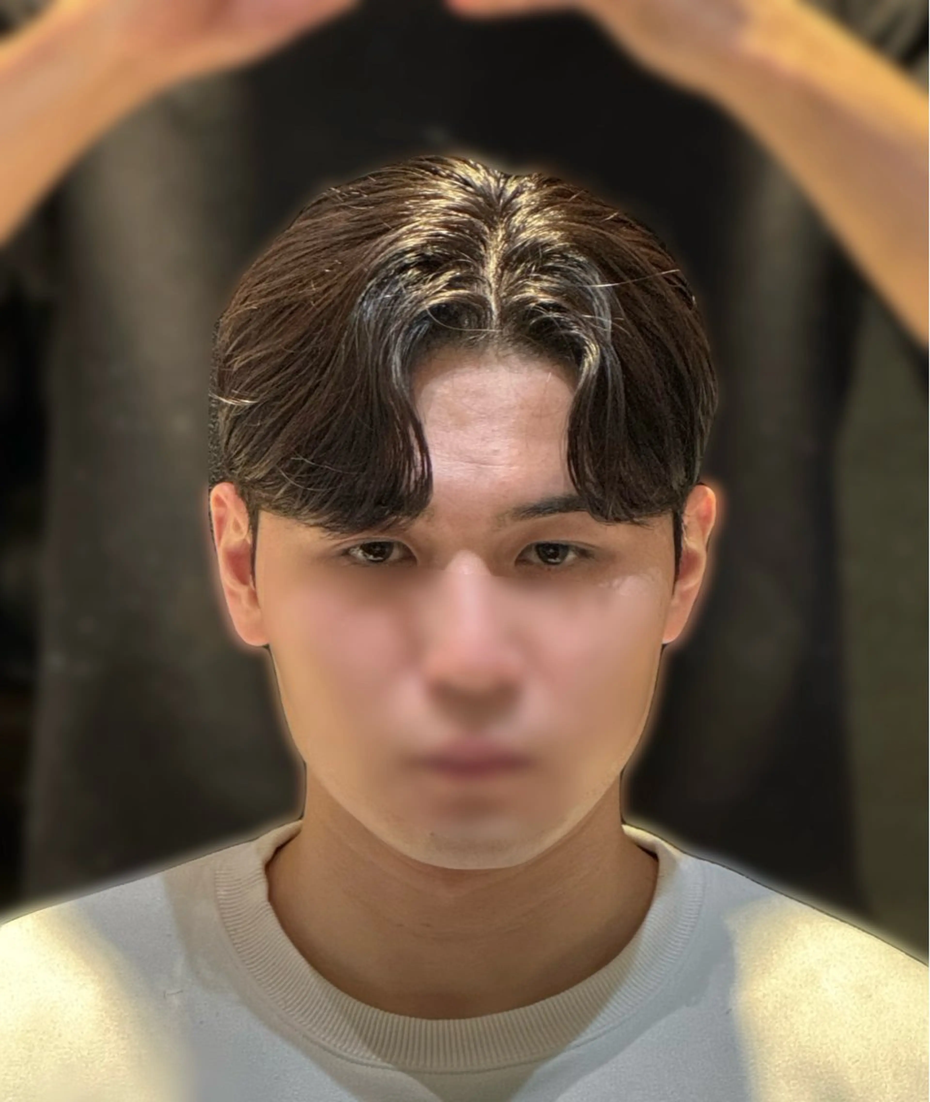 🇰🇷メンズカット+髪質改善縮毛矯正+ダウンパーマ #韓国ヘアの写真