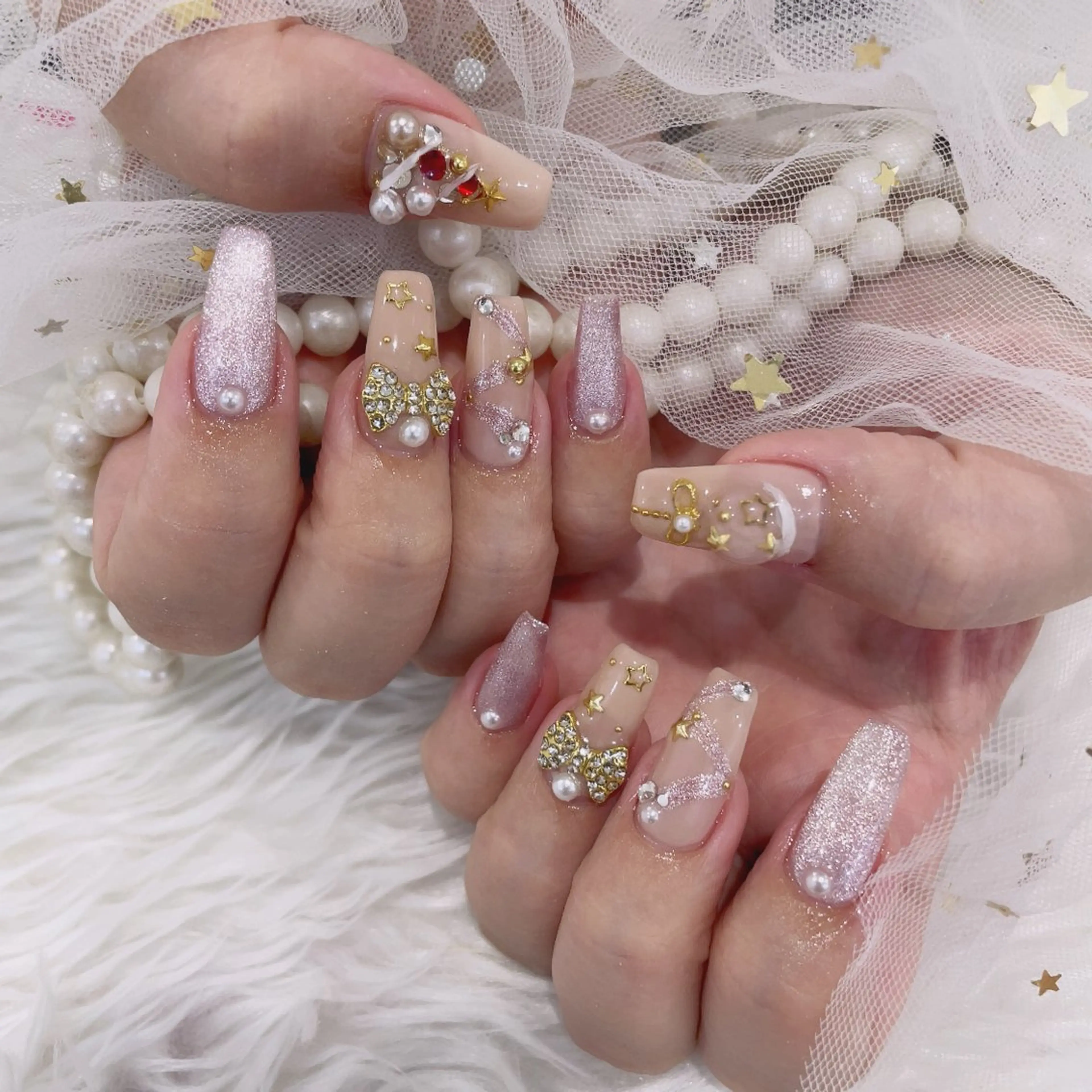 セミロング ハンドネイル cho nailのネイルデザイン