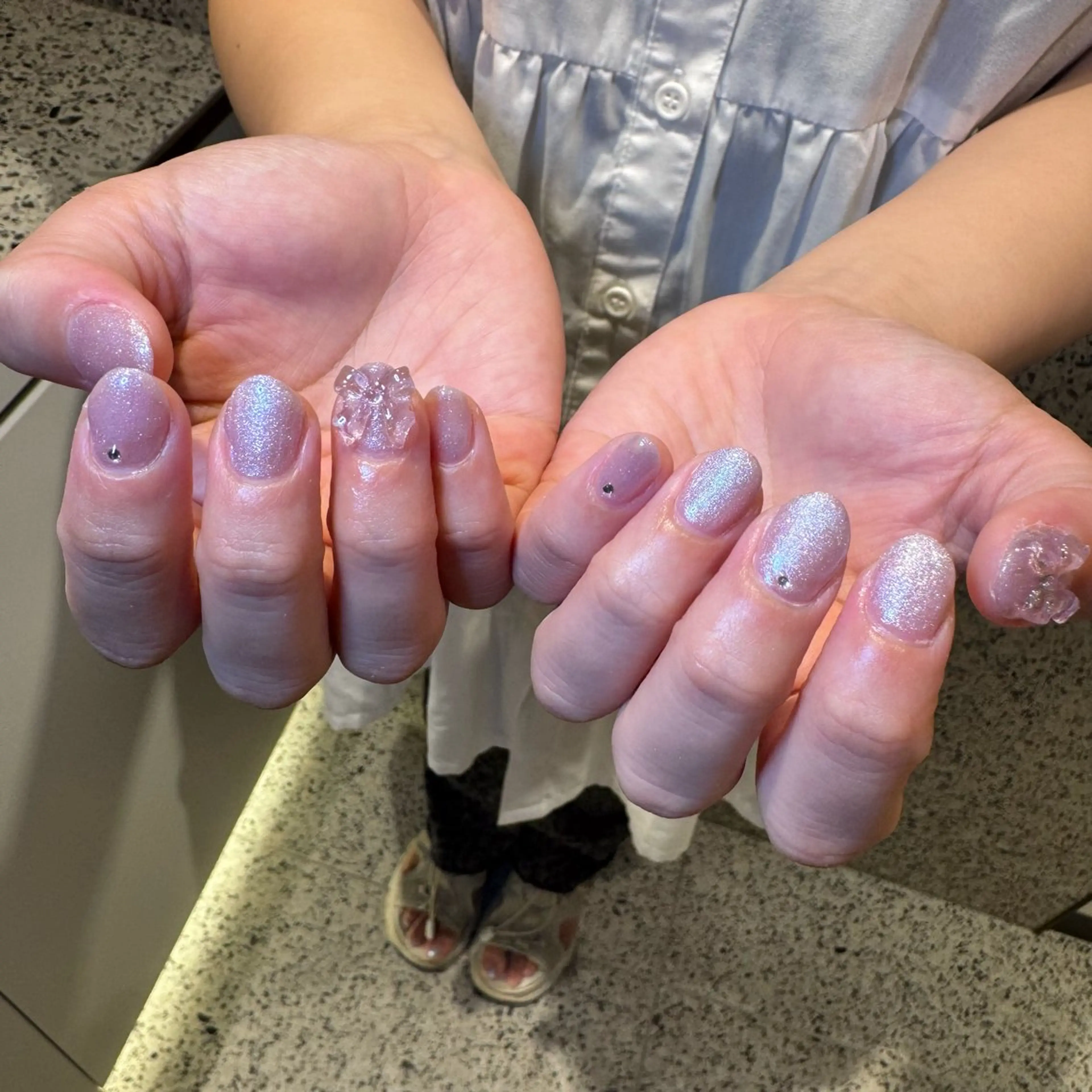 ネイル マグネットネイル ハンドネイル RIEKO🍒 ワンホン♡推しネイルのネイルデザイン