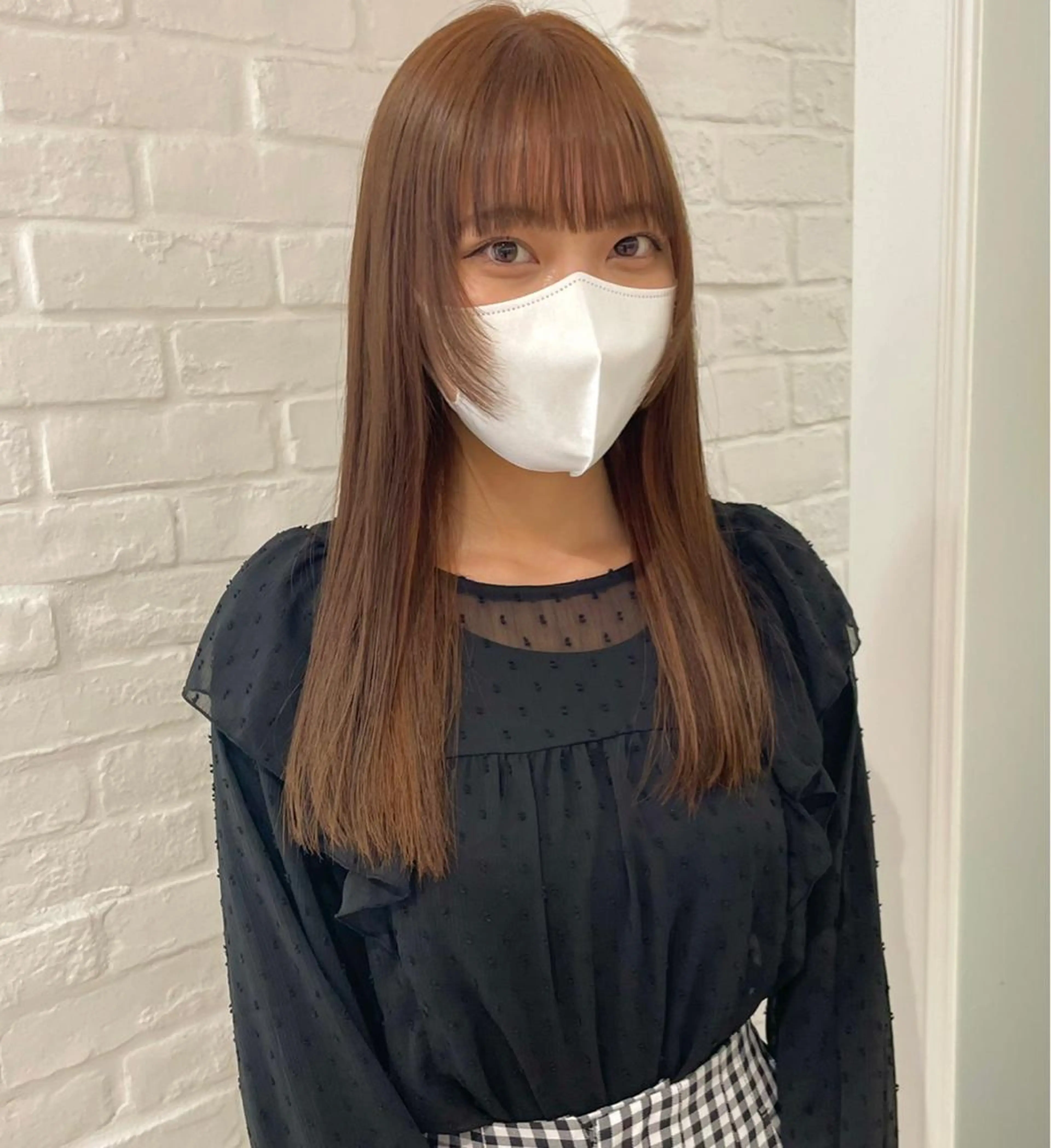ロング カット ヘアカラー nuu 栄所属・🧸SAKI🎀 韓国レイヤーのヘアスタイル