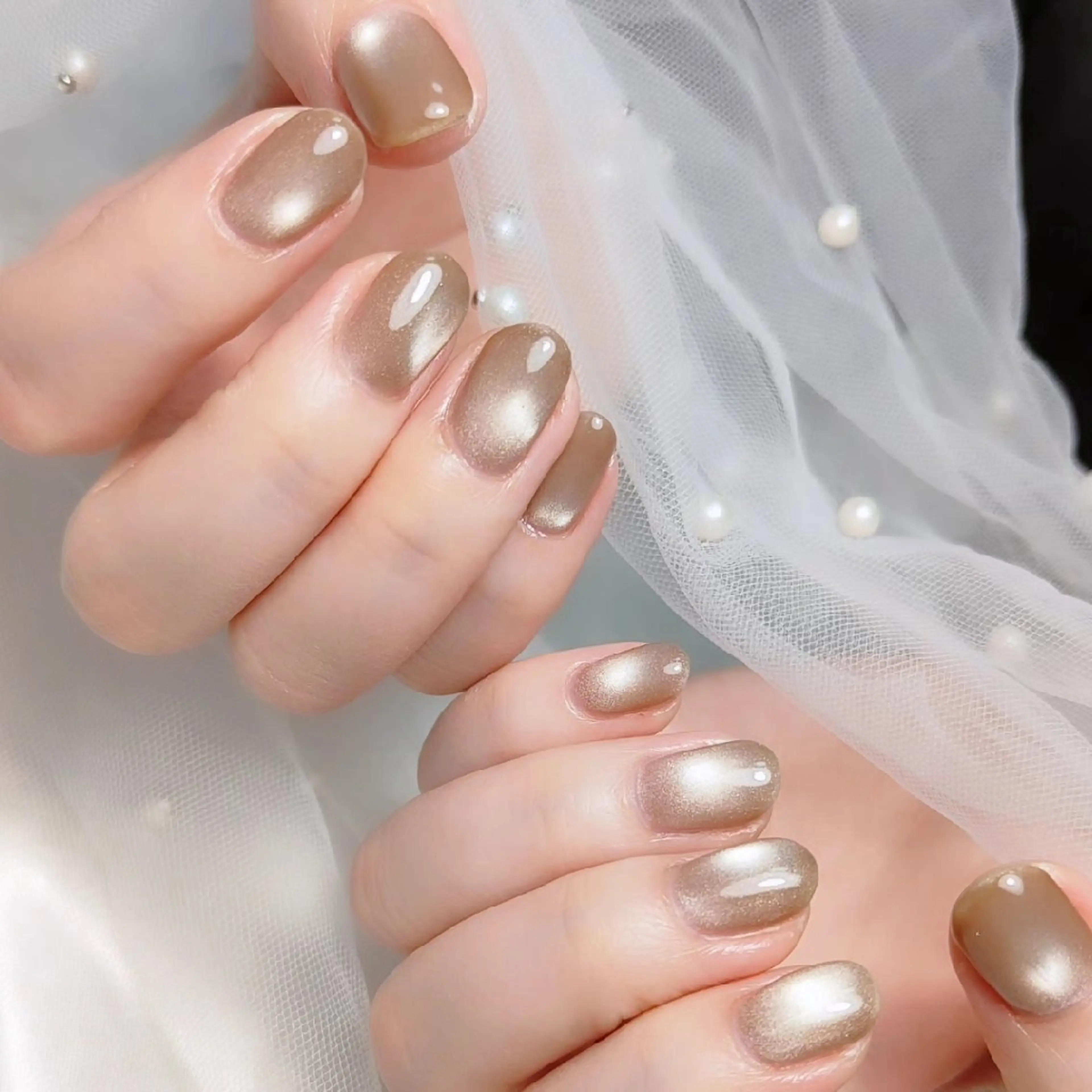 ネイル マグネットネイル ハンドネイル CLEAR NAILのネイルデザイン