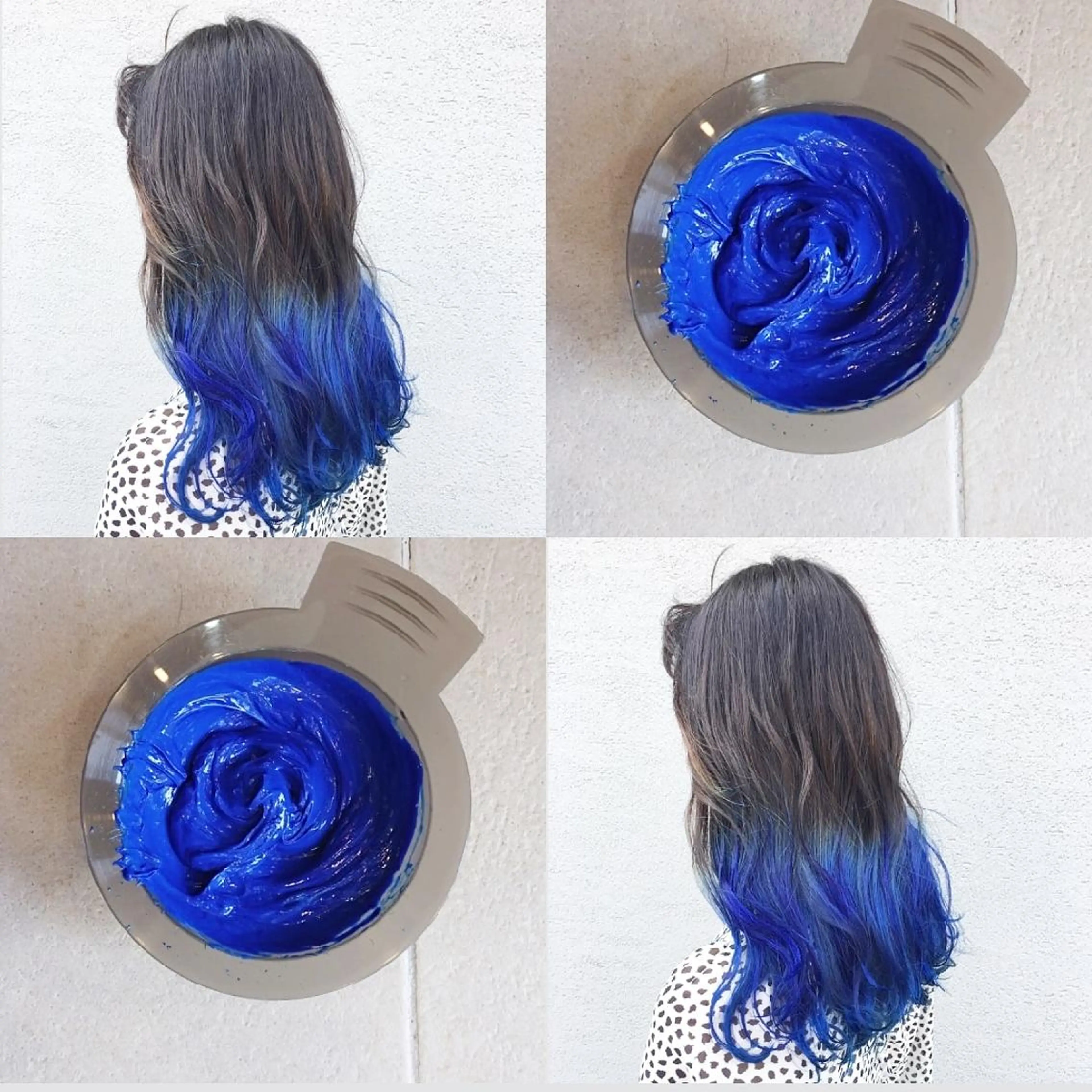 ロング カラー ブリーチ ブルーカラー ハイライトカラー ハイライト nambu-GARDEN所属・上田 昂雅のヘアスタイル