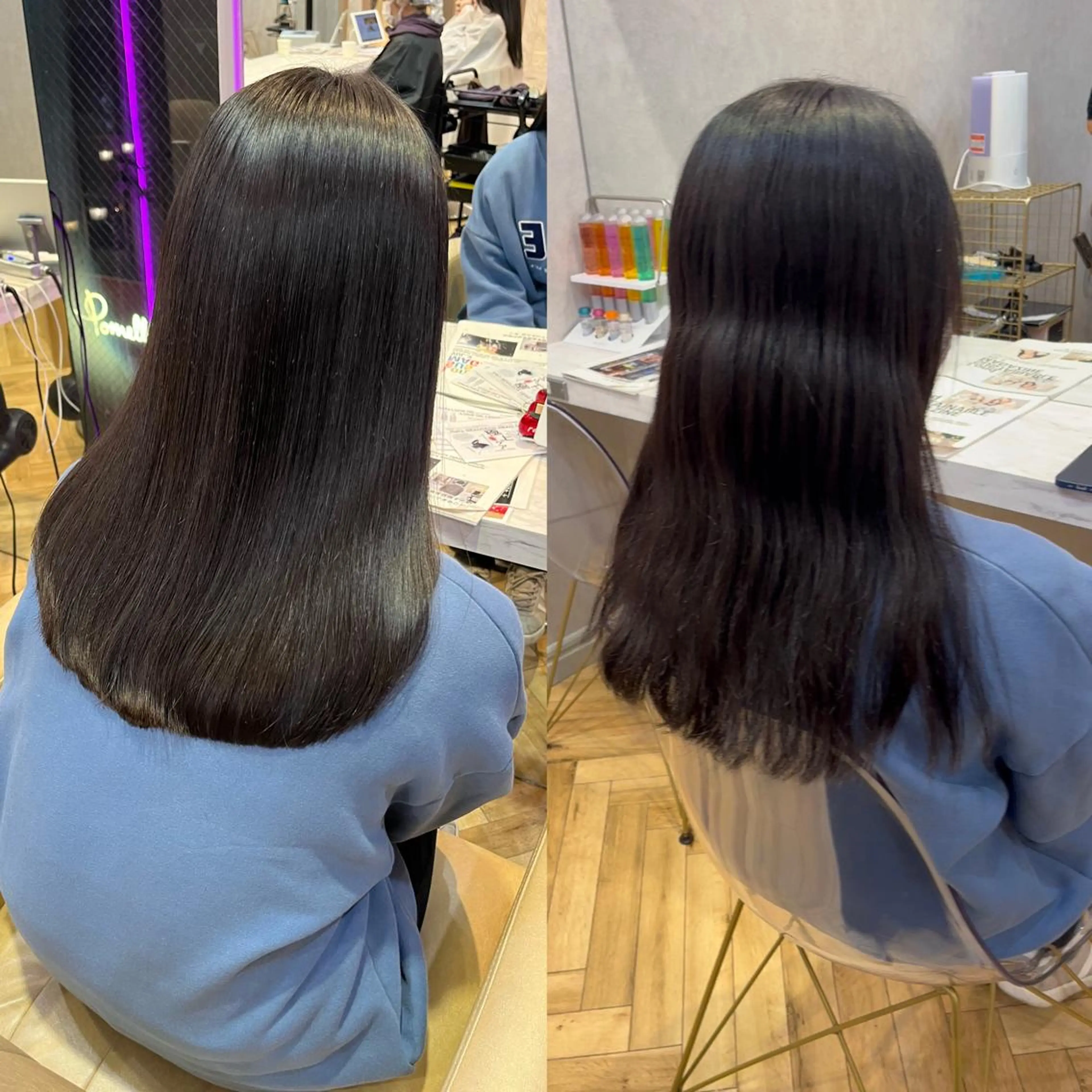 ロング カット 縮毛矯正 トリートメント enn to yuu所属・KURENA ♡sexy女子製造機のヘアスタイル