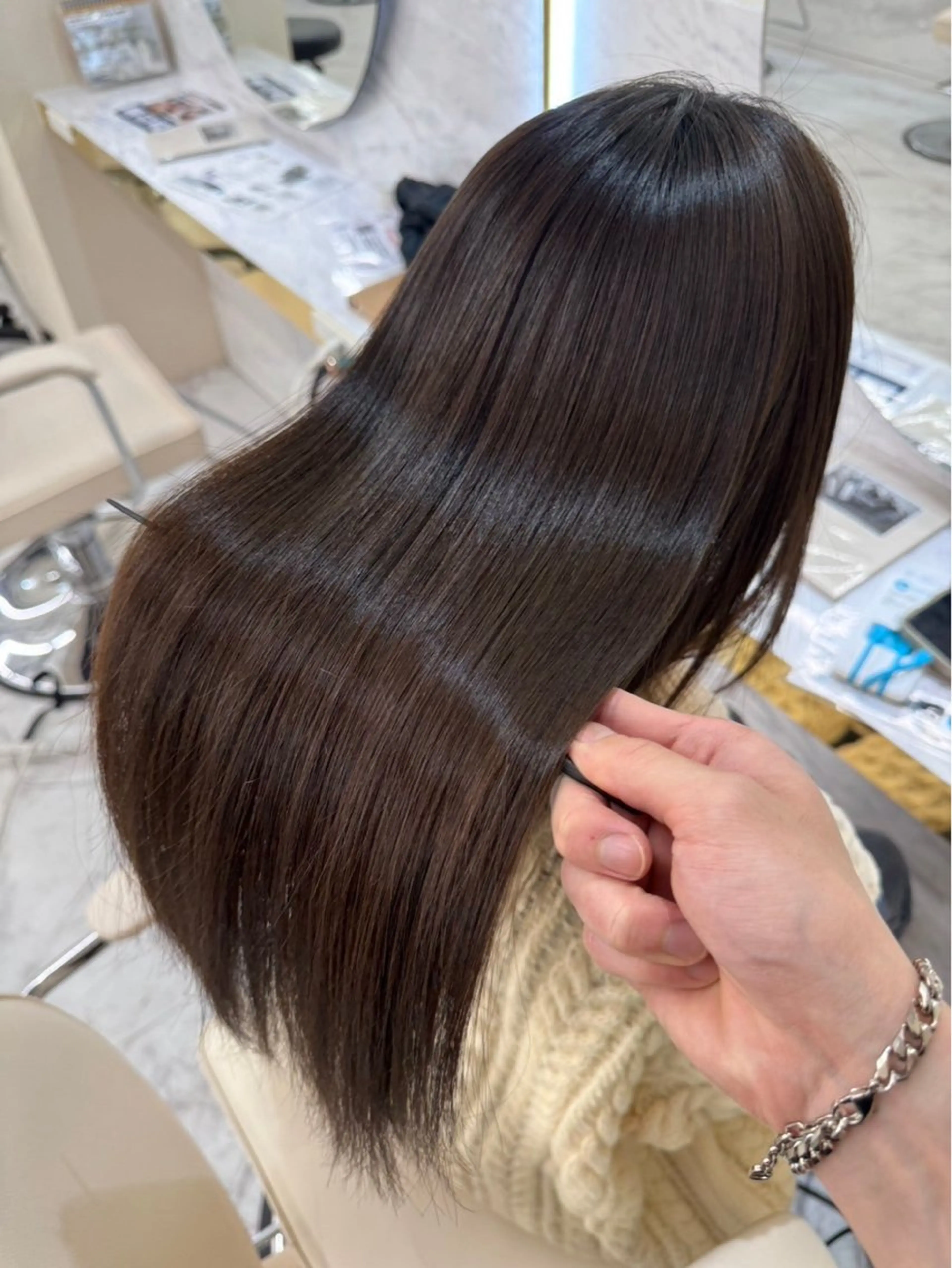 ロング カラー ヘアカラー トリートメント カラー🫧髪質改善 高原瑞輝のヘアスタイル