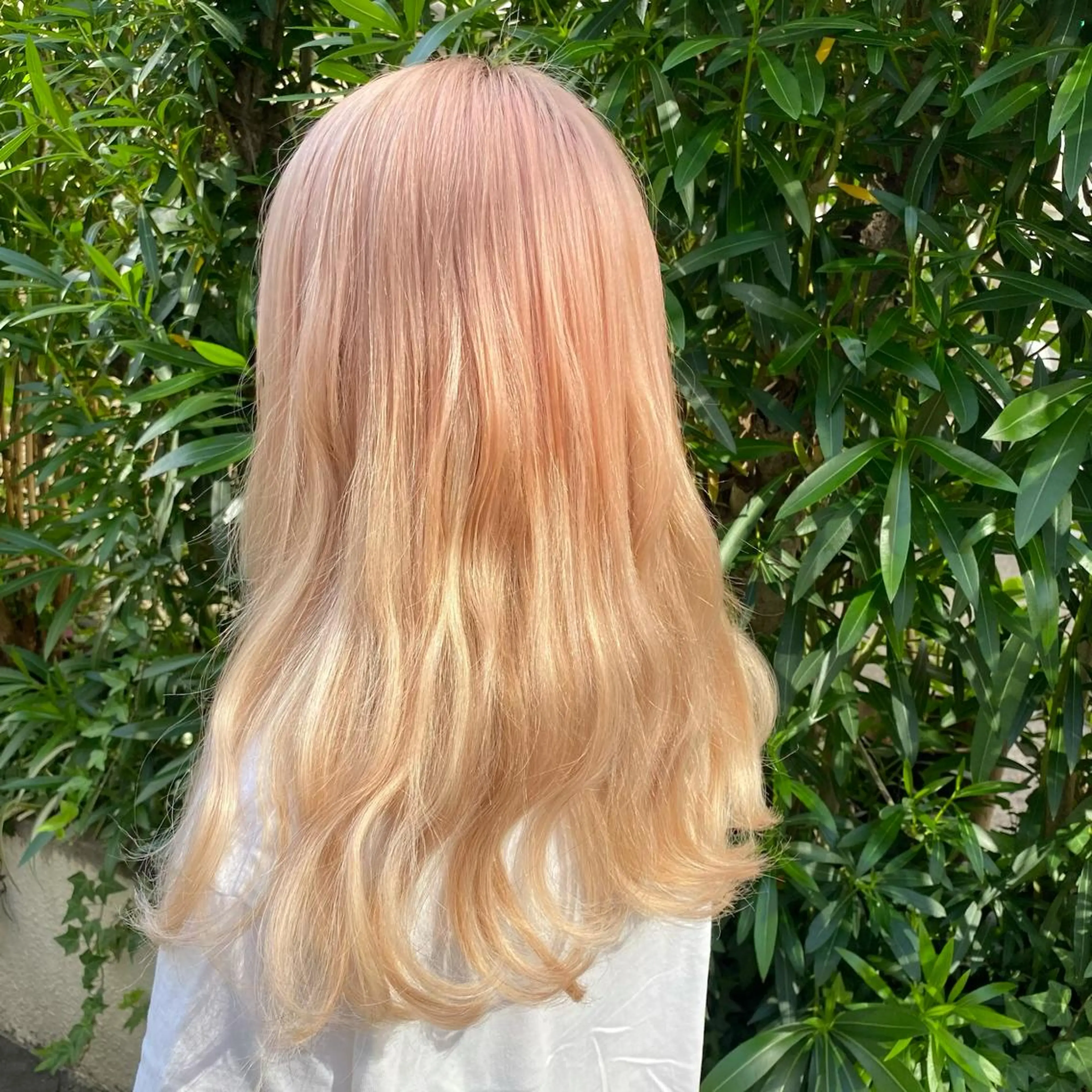 ロング ロング ヘアカラー エクステ ハイトーン 💭黒崎ハルカのヘアスタイル