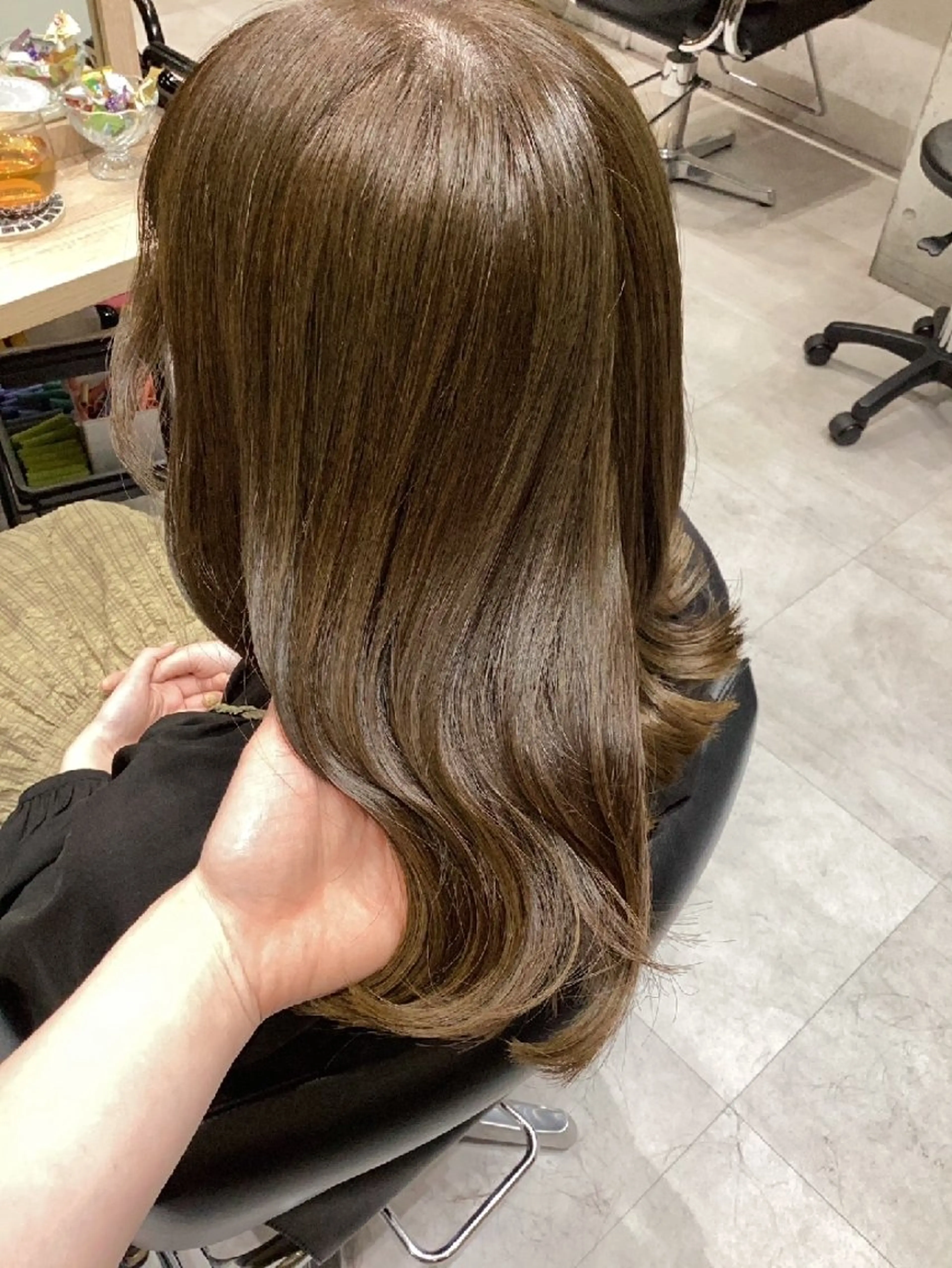 ミディアム カラー カット ヘアカラー ヘアアレンジ/透明感 カラー/AKARIのヘアスタイル