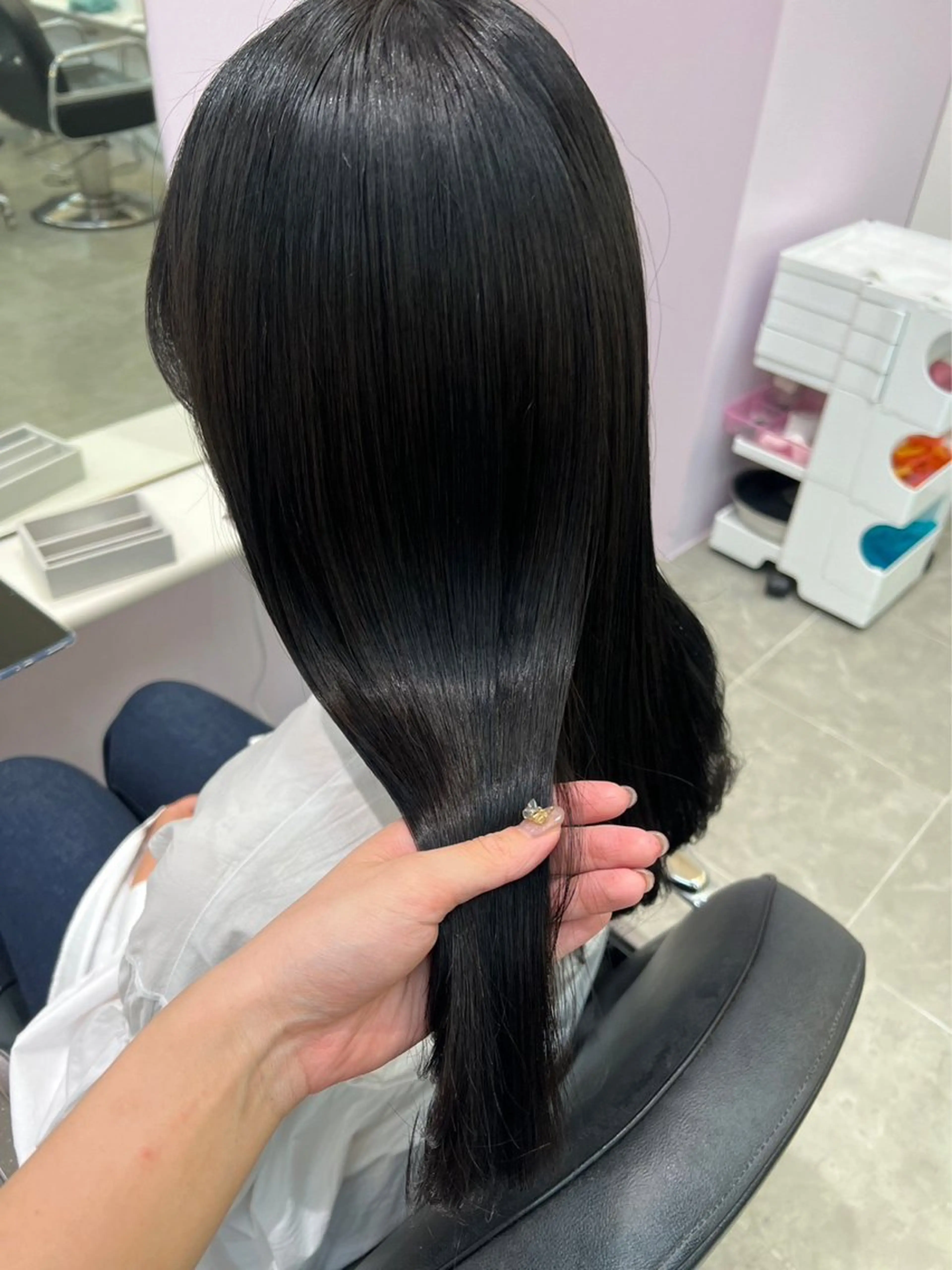 セミロング ParveMix 🌝🫧山本 玲南のヘアスタイル