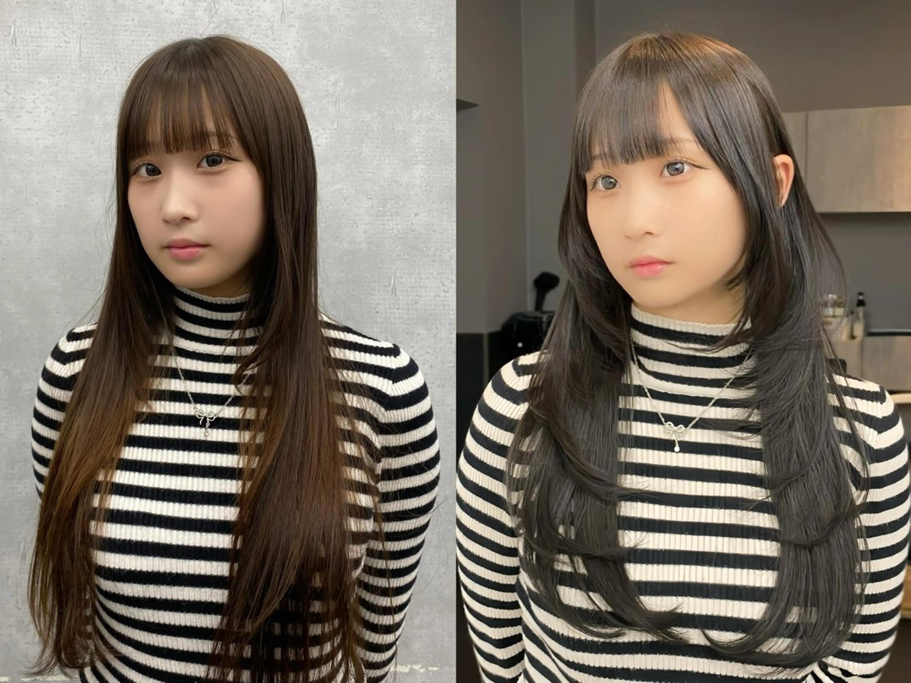 ロング カラー 韓国風ヘア レイヤーカット レイヤー/艶カラー /韓国ヘア/高松のヘアスタイル