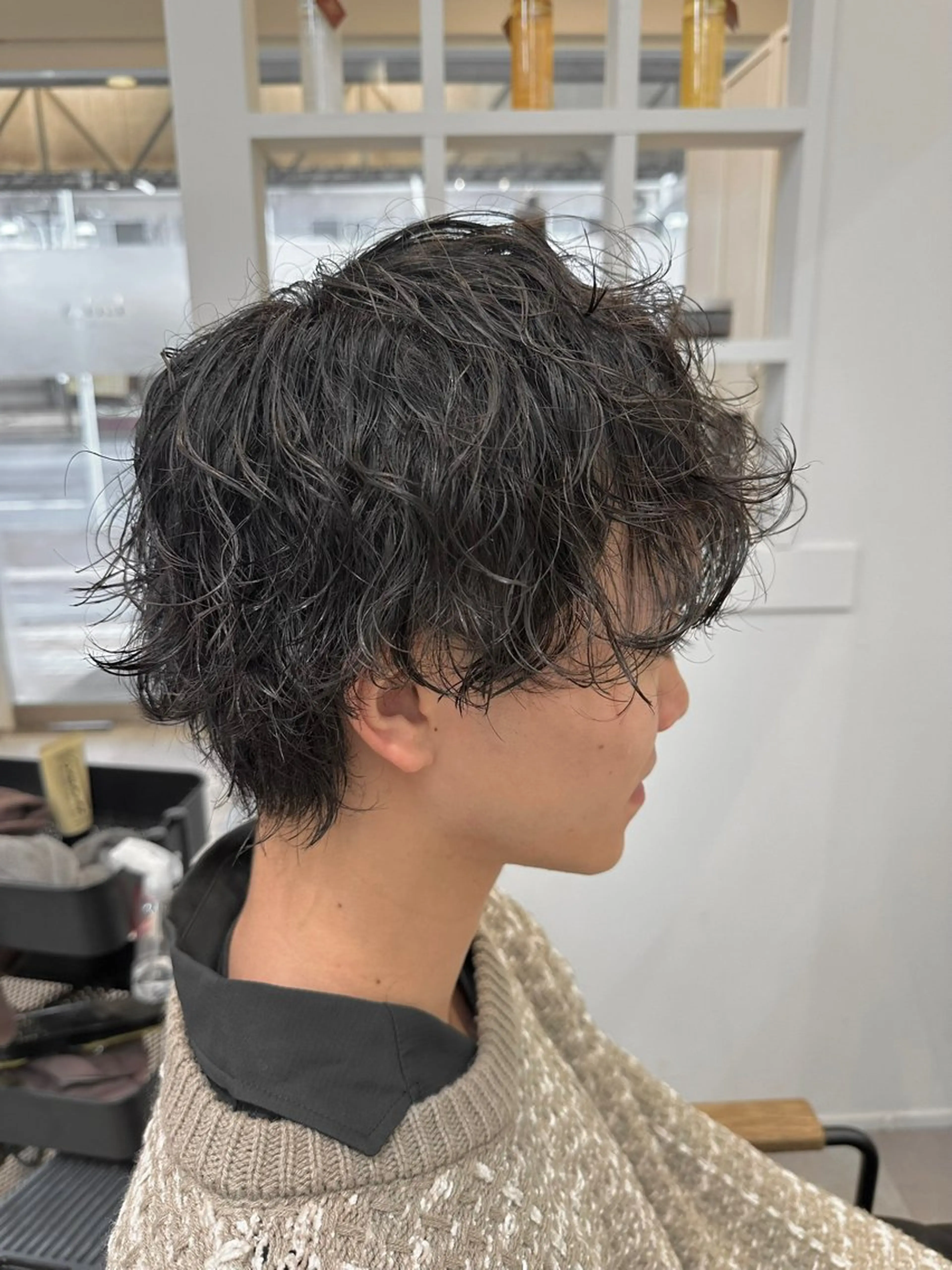 パーマ メンズ 波巻きパーマ NoelyS所属・佐藤 愛のヘアスタイル