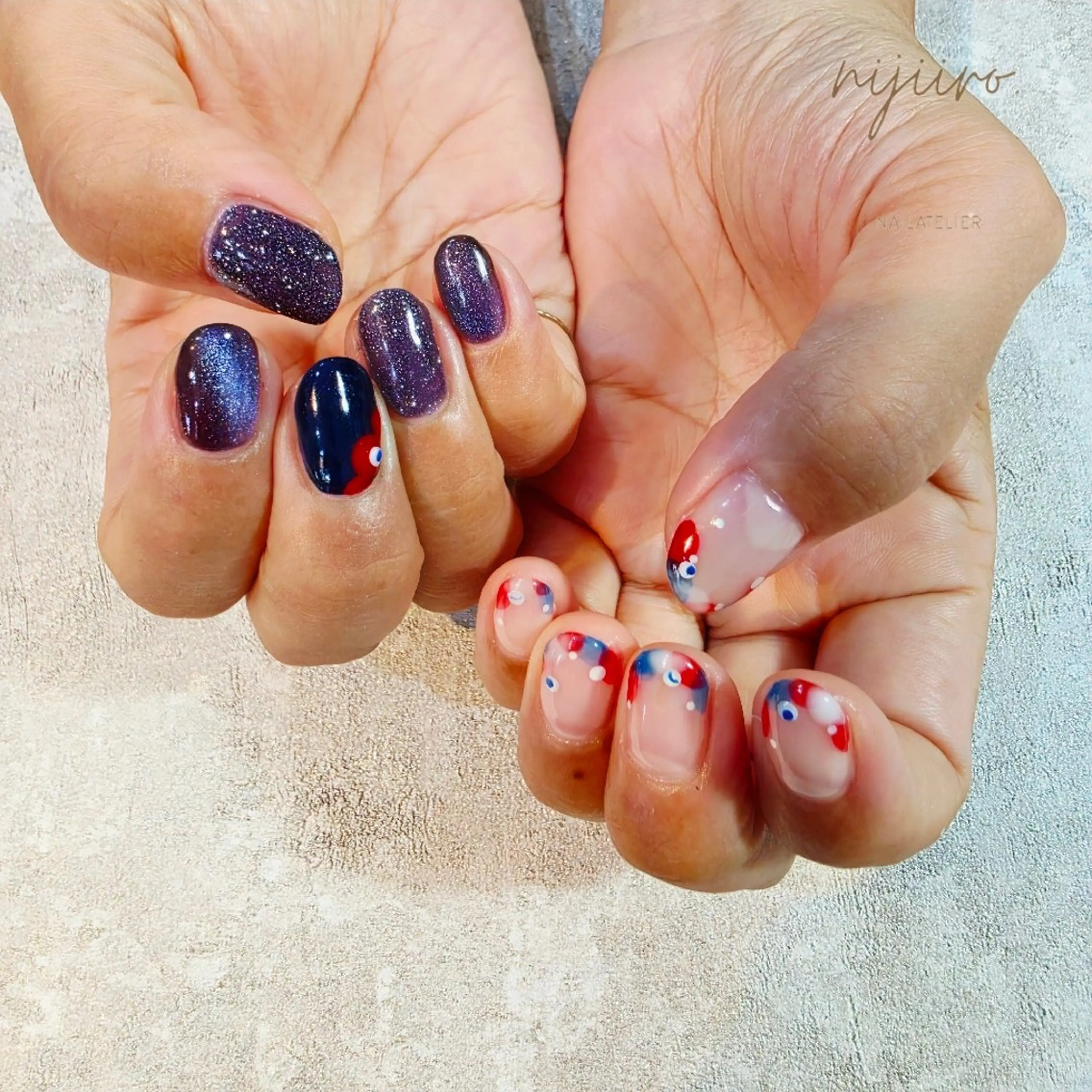 ネイル ハンドネイル nailatelier nijiiro.所属・nijiiro🌈 サトウのネイルデザイン