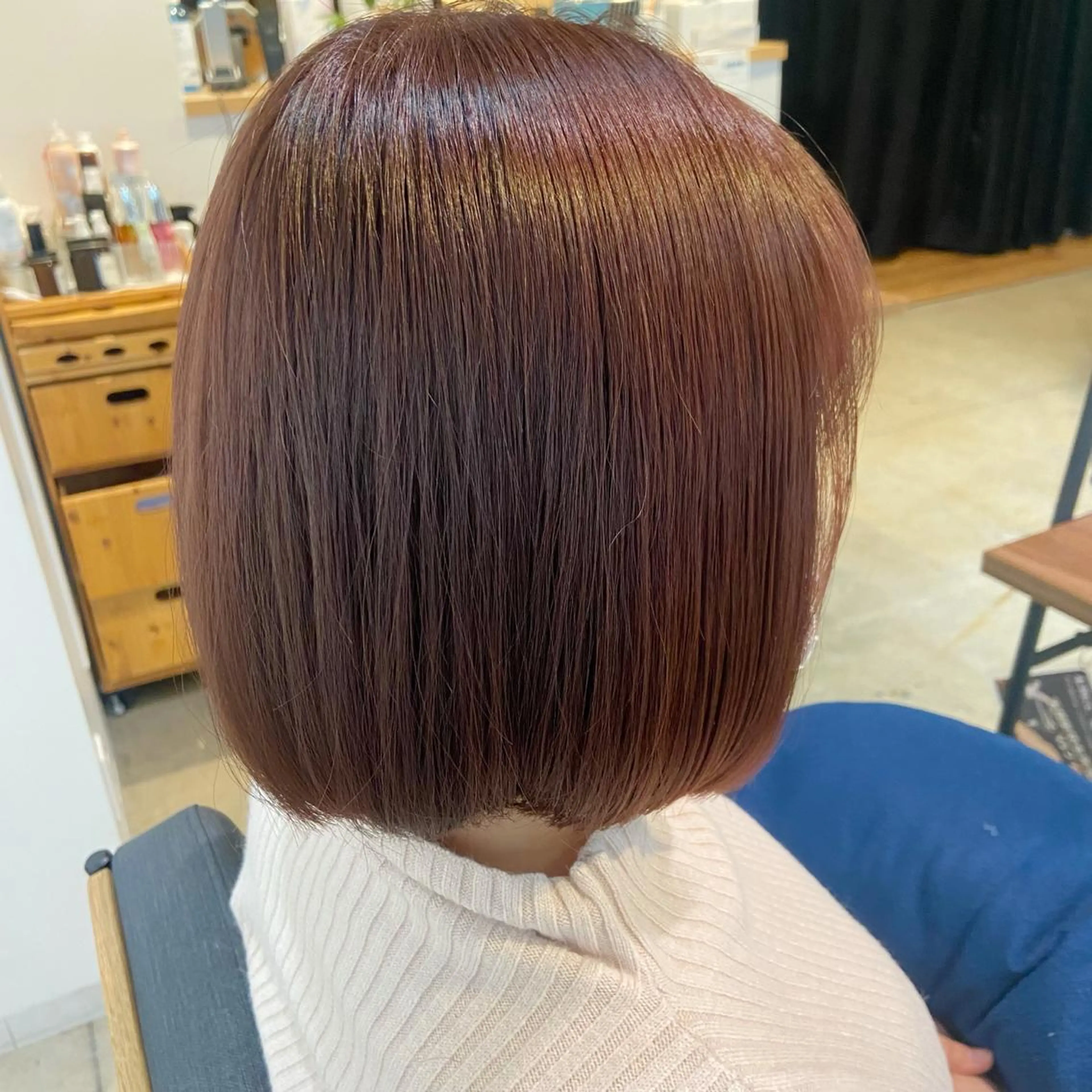 ミディアム カラー ピンクカラー ボブ 🌷レイヤーカット/ フルキシオリ🌷のヘアスタイル