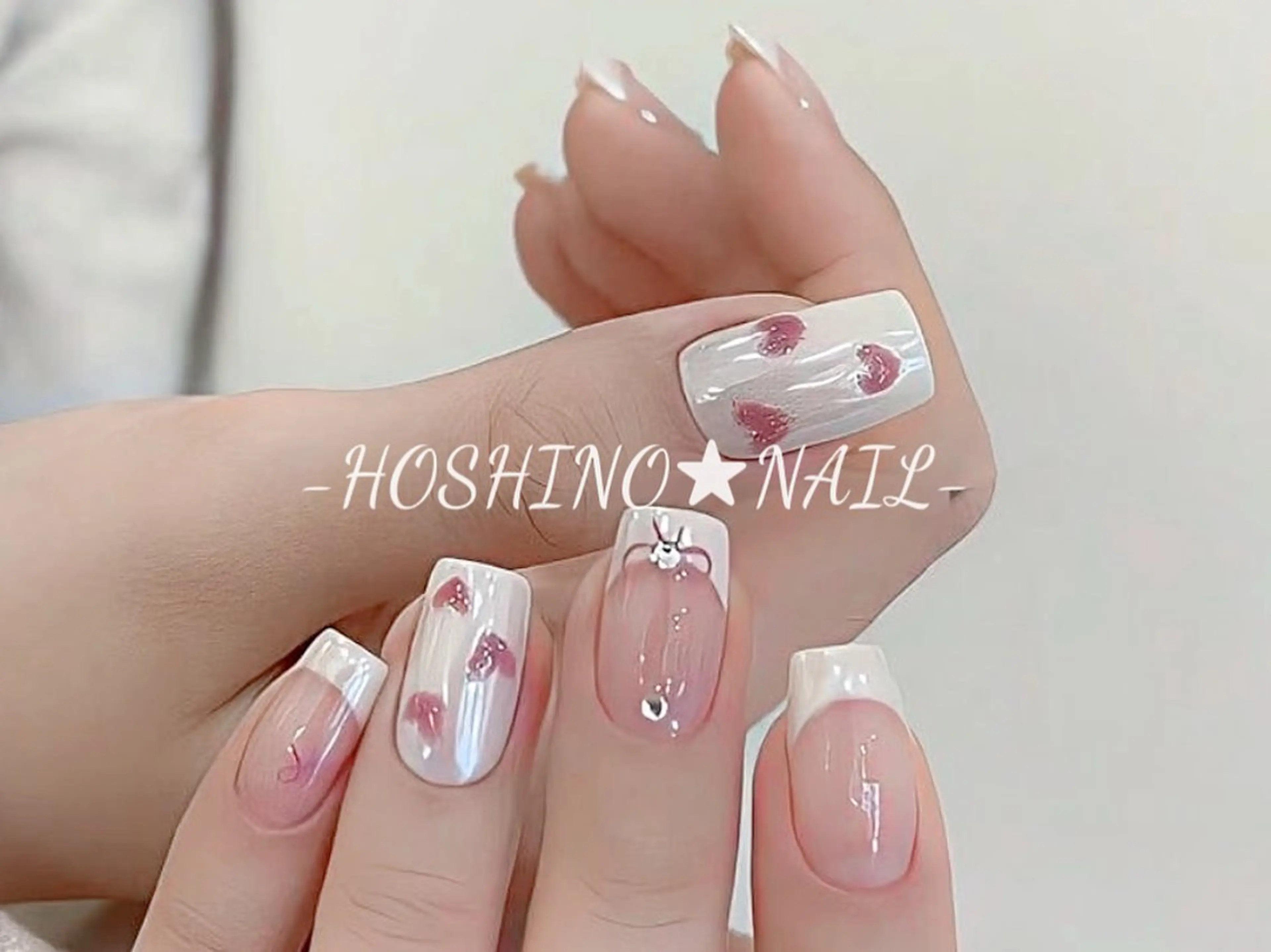 ネイル オーロラネイル チークネイル ドット フットネイル フレンチネイル ハンドネイル ★HOSHINO NAIL★新宿店のネイルデザイン