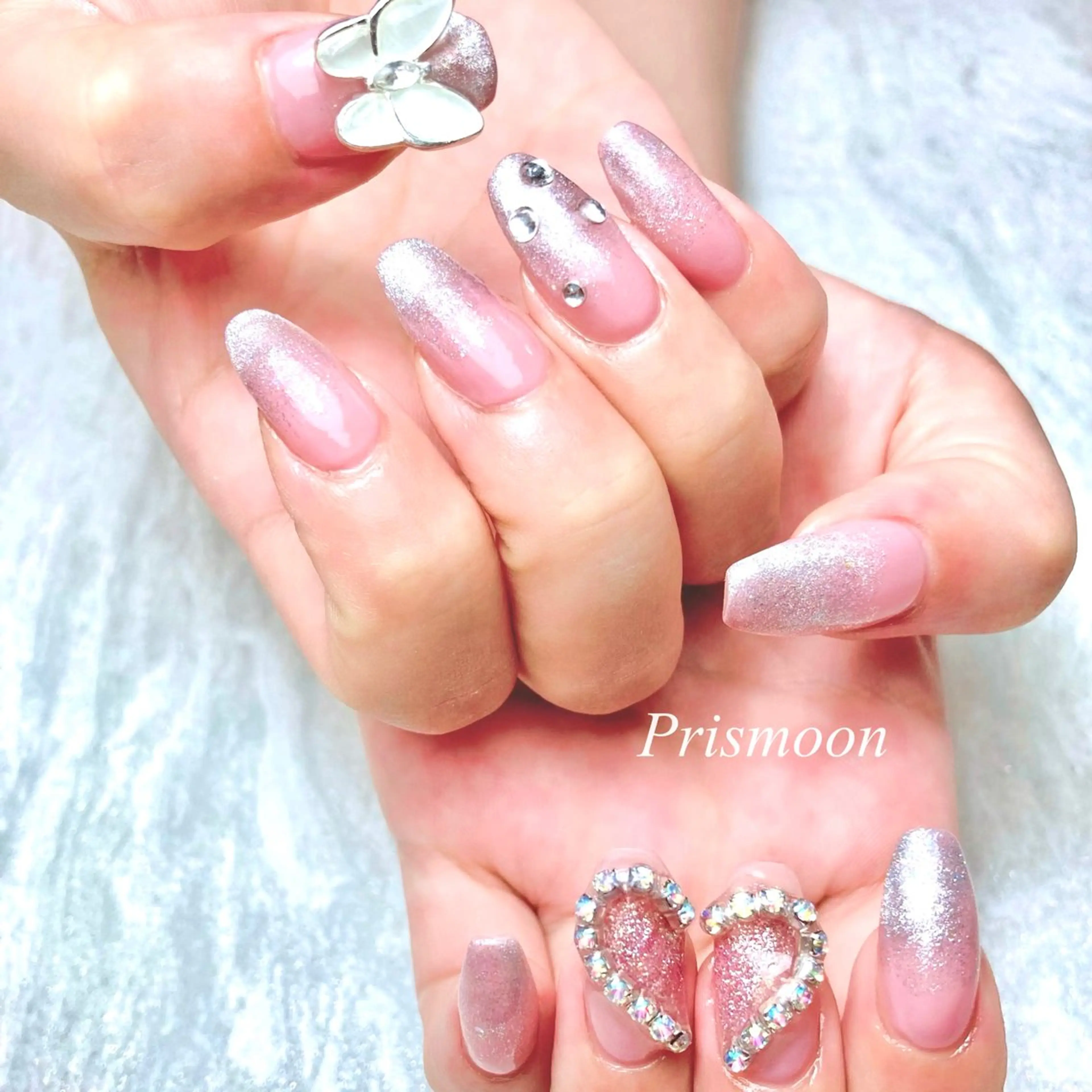 ネイル グラデーション 韓国ネイル ピンク ワンホンネイル Prismoon  Nail所属・Prismoon Nailのネイルデザイン
