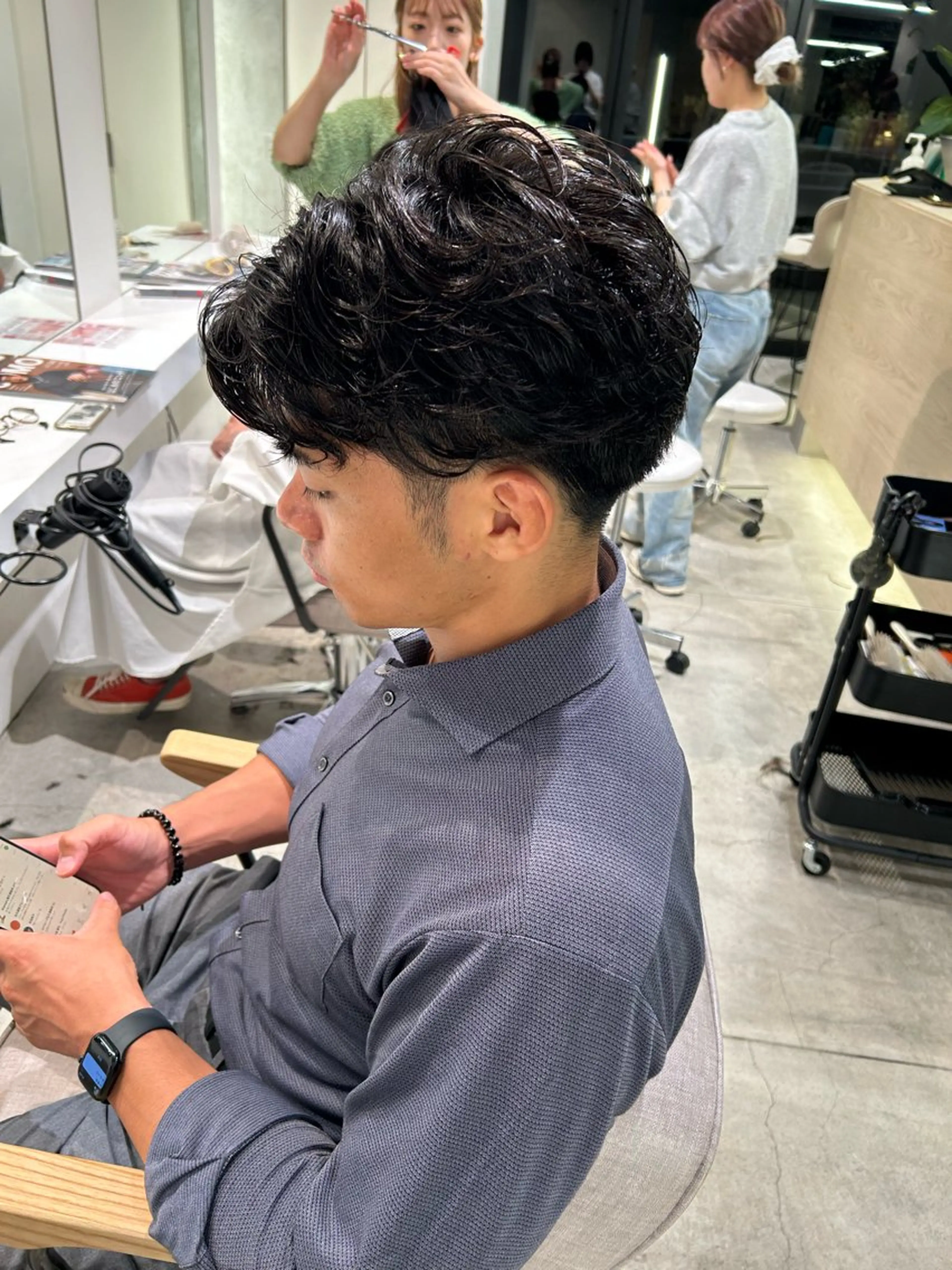 パーマ メンズ メンズパーマ 結衣/ カットモデル募集🎀のヘアスタイル
